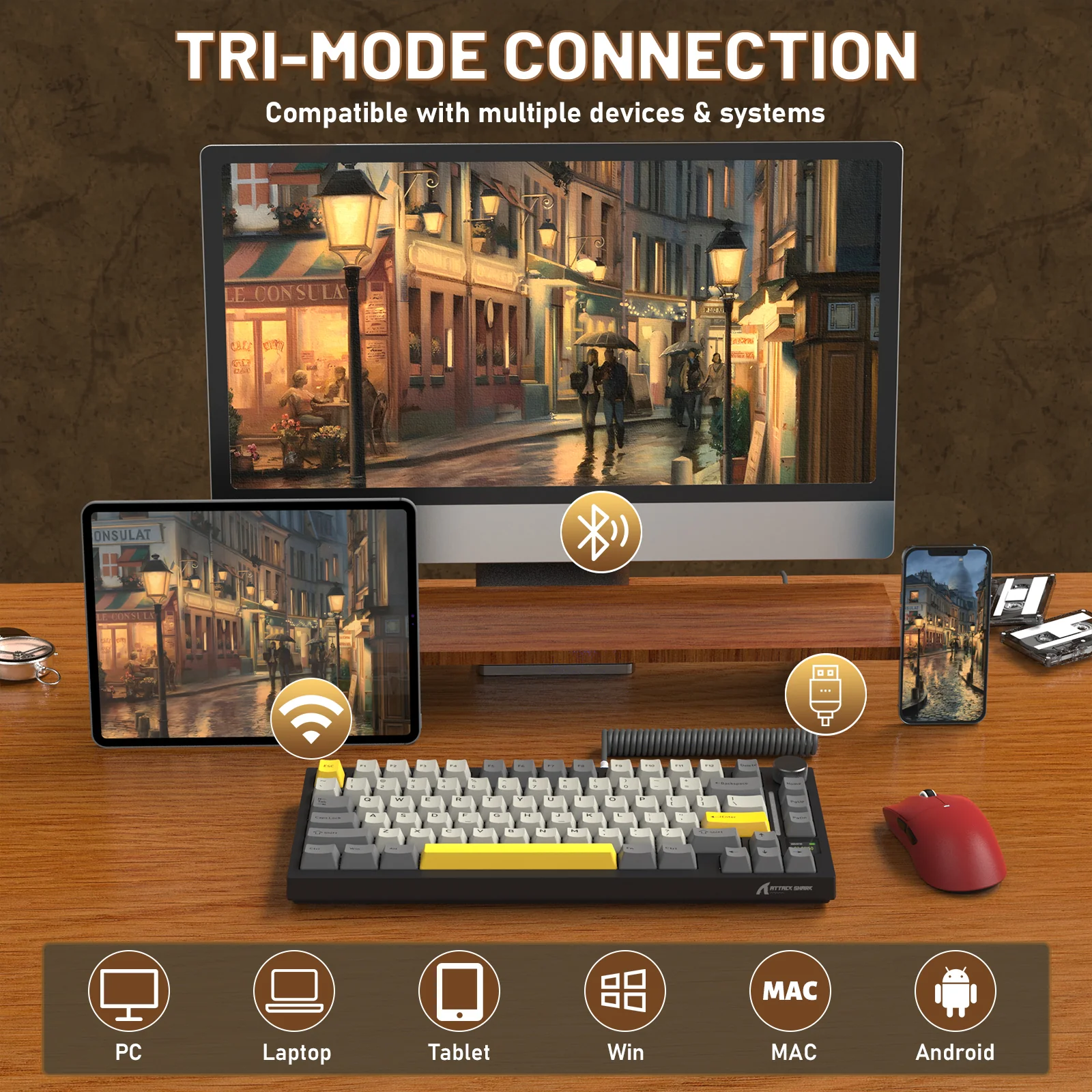 ATTACK SHARK X820ULTRA Mechanical Keyboard with C01ULTRA Coiled Cable 21 ATTACK SHARK X820ULTRA Mechanical Keyboard with C01ULTRA Coiled Cable