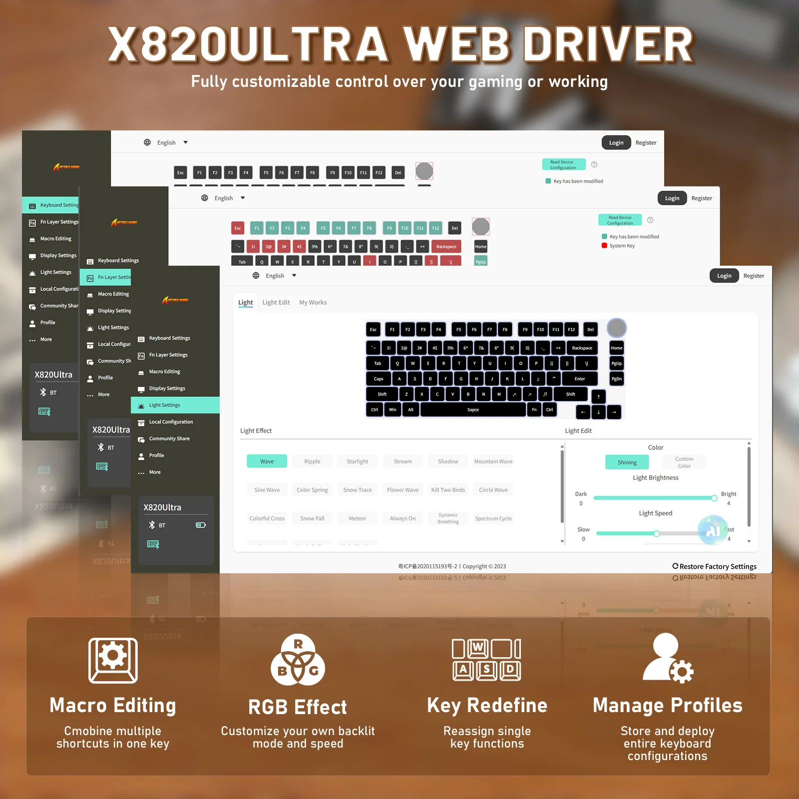 ATTACK SHARK X820ULTRA Mechanical Keyboard with C01ULTRA Coiled Cable 33 ATTACK SHARK X820ULTRA Mechanical Keyboard with C01ULTRA Coiled Cable