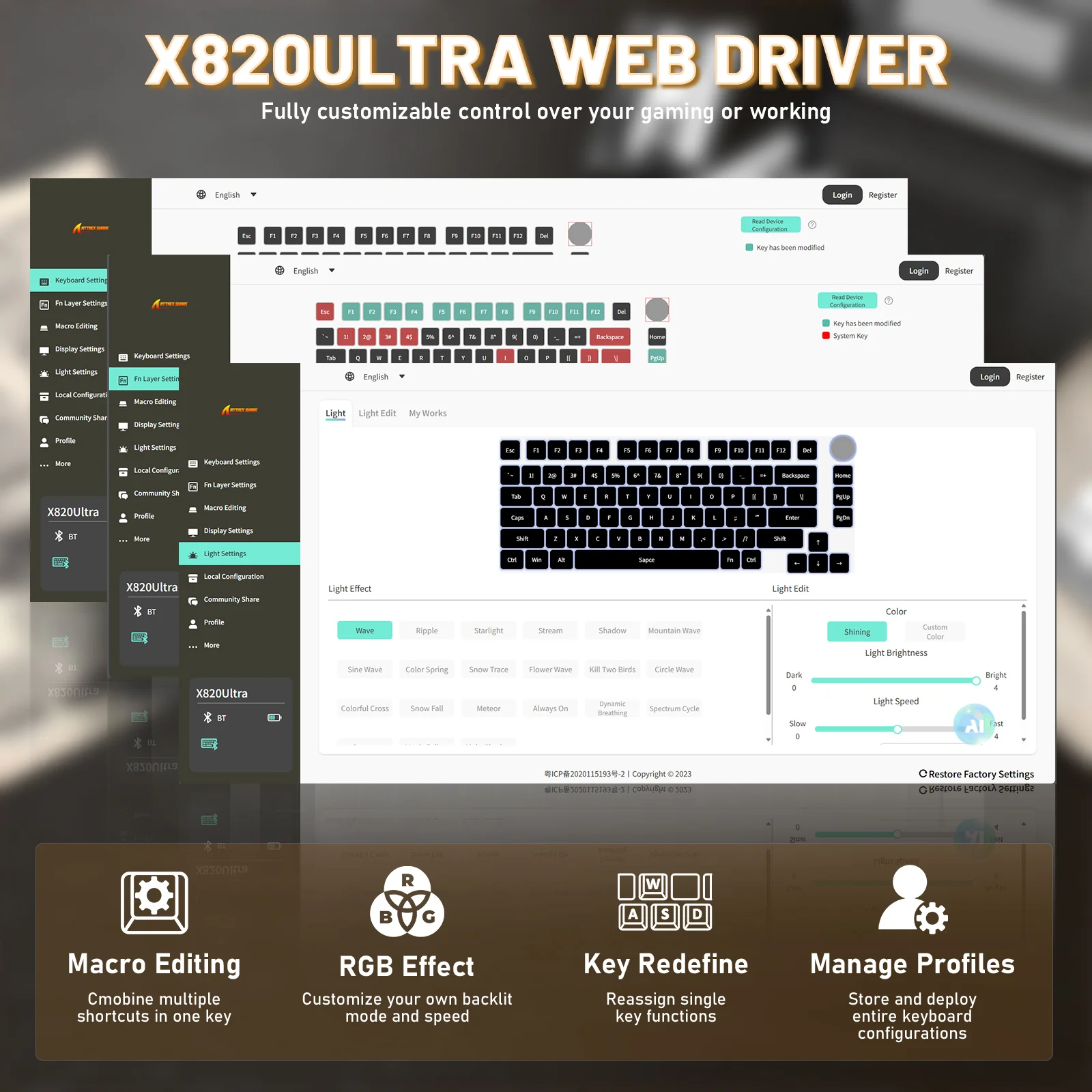 ATTACK SHARK X820ULTRA Mechanical Keyboard with C01ULTRA Coiled Cable 51 ATTACK SHARK X820ULTRA Mechanical Keyboard with C01ULTRA Coiled Cable