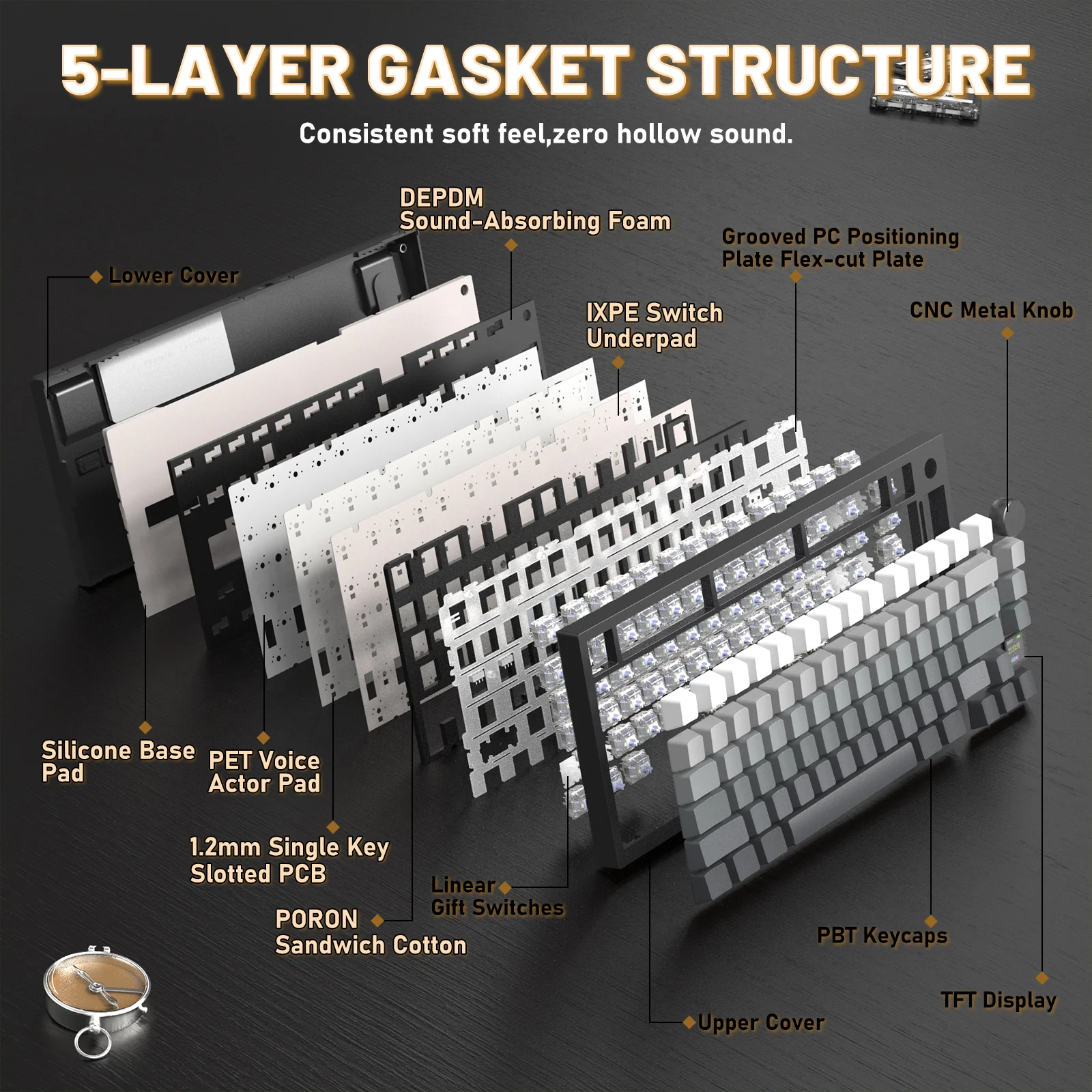 ATTACK SHARK X820ULTRA Mechanical Keyboard with C01ULTRA Coiled Cable 53 ATTACK SHARK X820ULTRA Mechanical Keyboard with C01ULTRA Coiled Cable