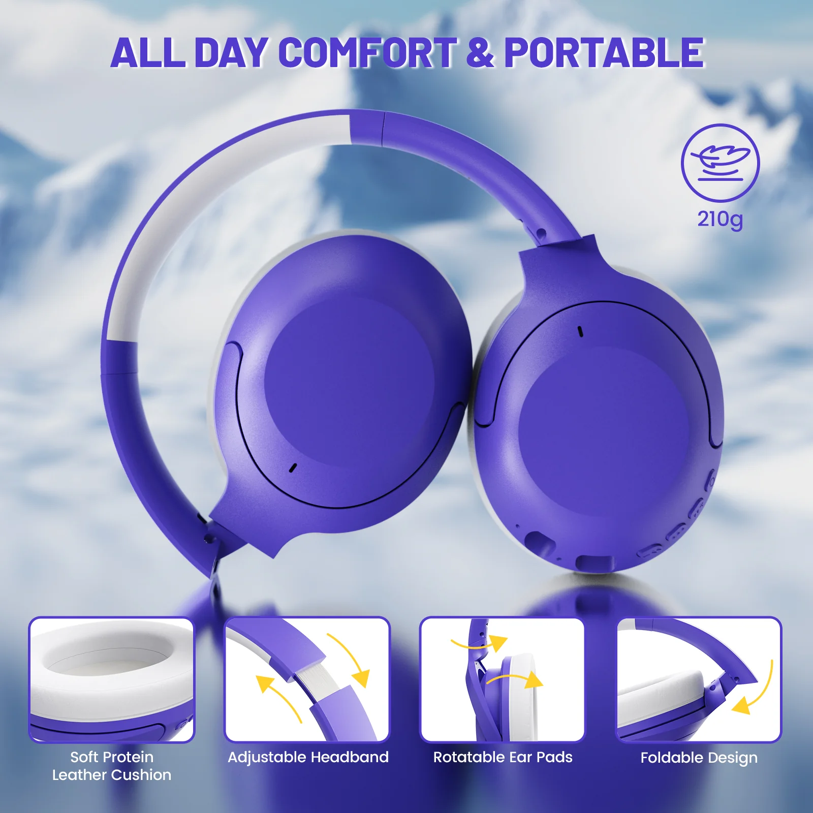 ATTACK SHARK G300 ANC Foldable Ultra-Light Dual-Mode Headphones 21 ATTACK SHARK G300 ANC Foldable Ultra-Light Dual-Mode Headphones