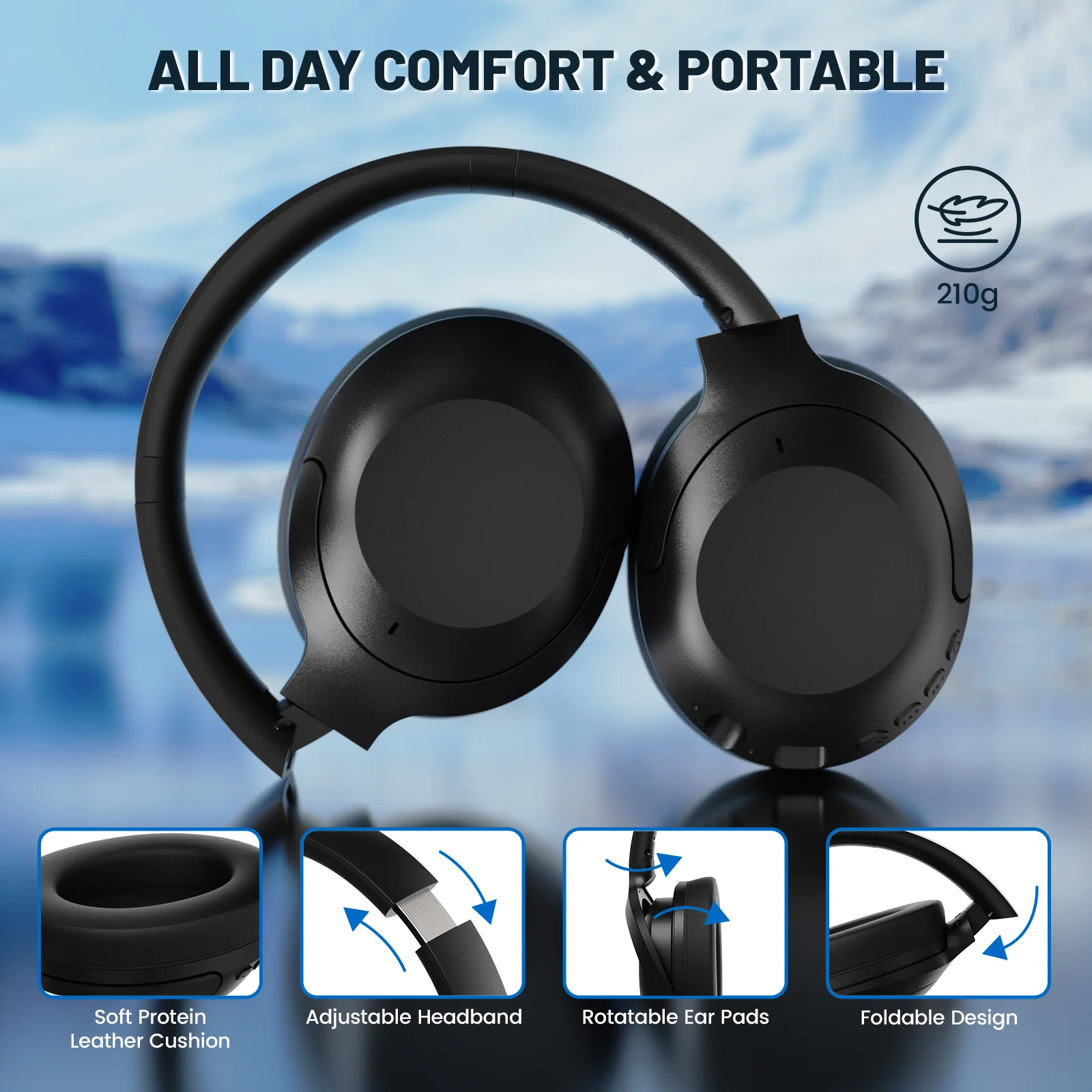 ATTACK SHARK G300 ANC Foldable Ultra-Light Dual-Mode Headphones 3 ATTACK SHARK G300 ANC Foldable Ultra-Light Dual-Mode Headphones