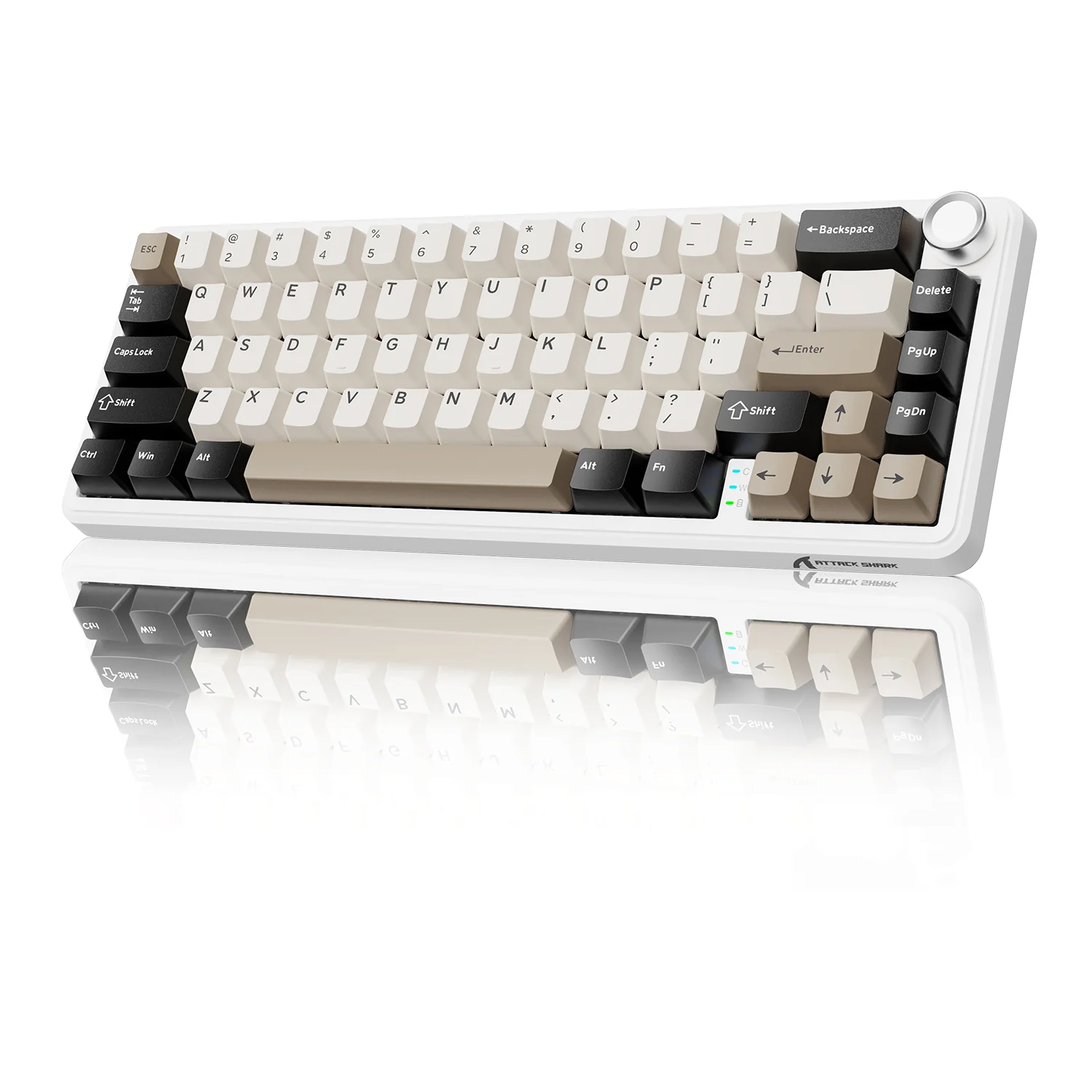 ATTACK SHARK X66 Wireless Mechanical Keyboard with Side Printed PBT Keycaps 19 ATTACK SHARK X66 Wireless Mechanical Keyboard with Side Printed PBT Keycaps