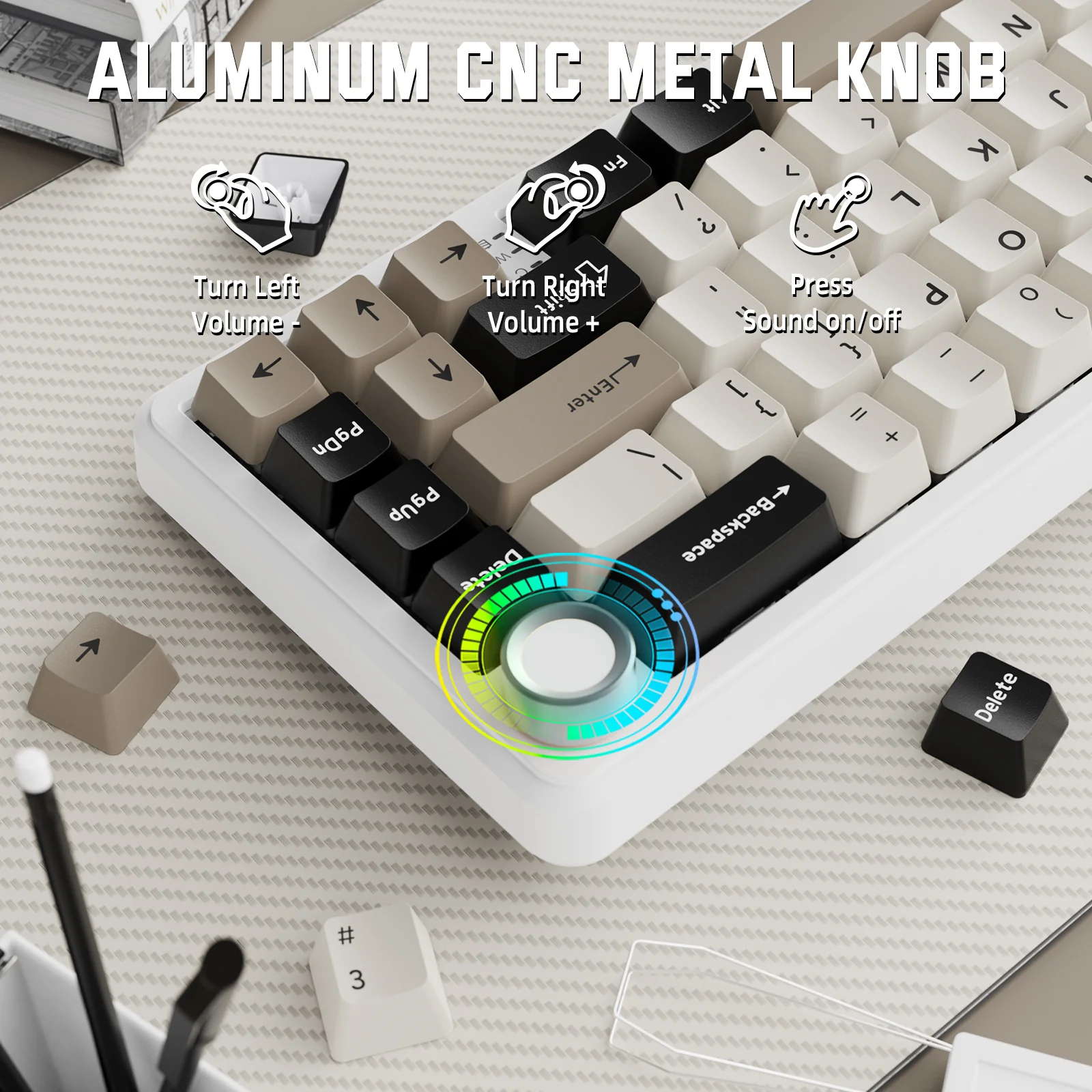 ATTACK SHARK X66 Wireless Mechanical Keyboard with Side Printed PBT Keycaps 22 ATTACK SHARK X66 Wireless Mechanical Keyboard with Side Printed PBT Keycaps