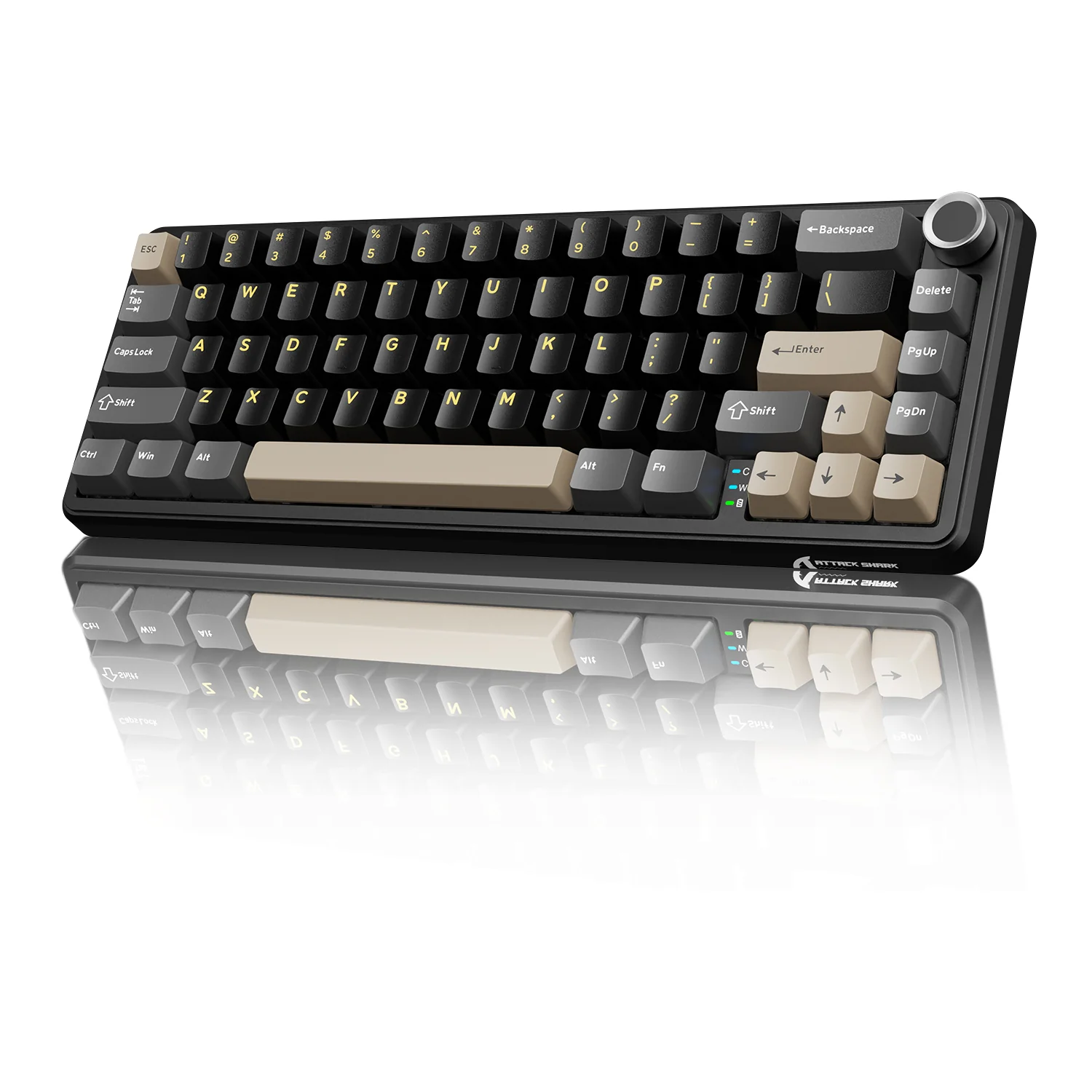 ATTACK SHARK X66 Wireless Mechanical Keyboard with Side Printed PBT Keycaps 28 ATTACK SHARK X66 Wireless Mechanical Keyboard with Side Printed PBT Keycaps