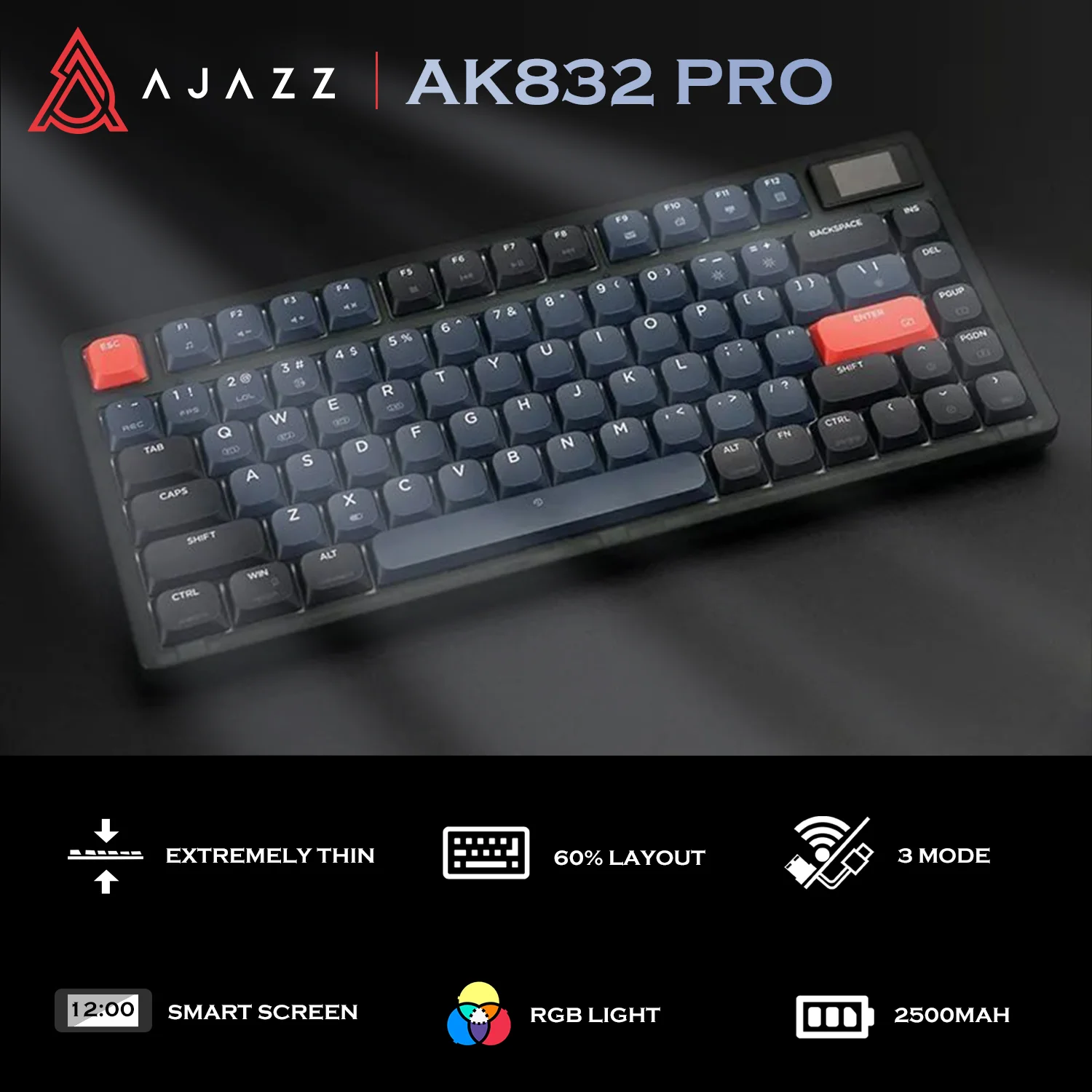 ATTACK SHARK x AJAZZ AK832 Mechanical Keyboard 9 ATTACK SHARK x AJAZZ AK832 Mechanical Keyboard