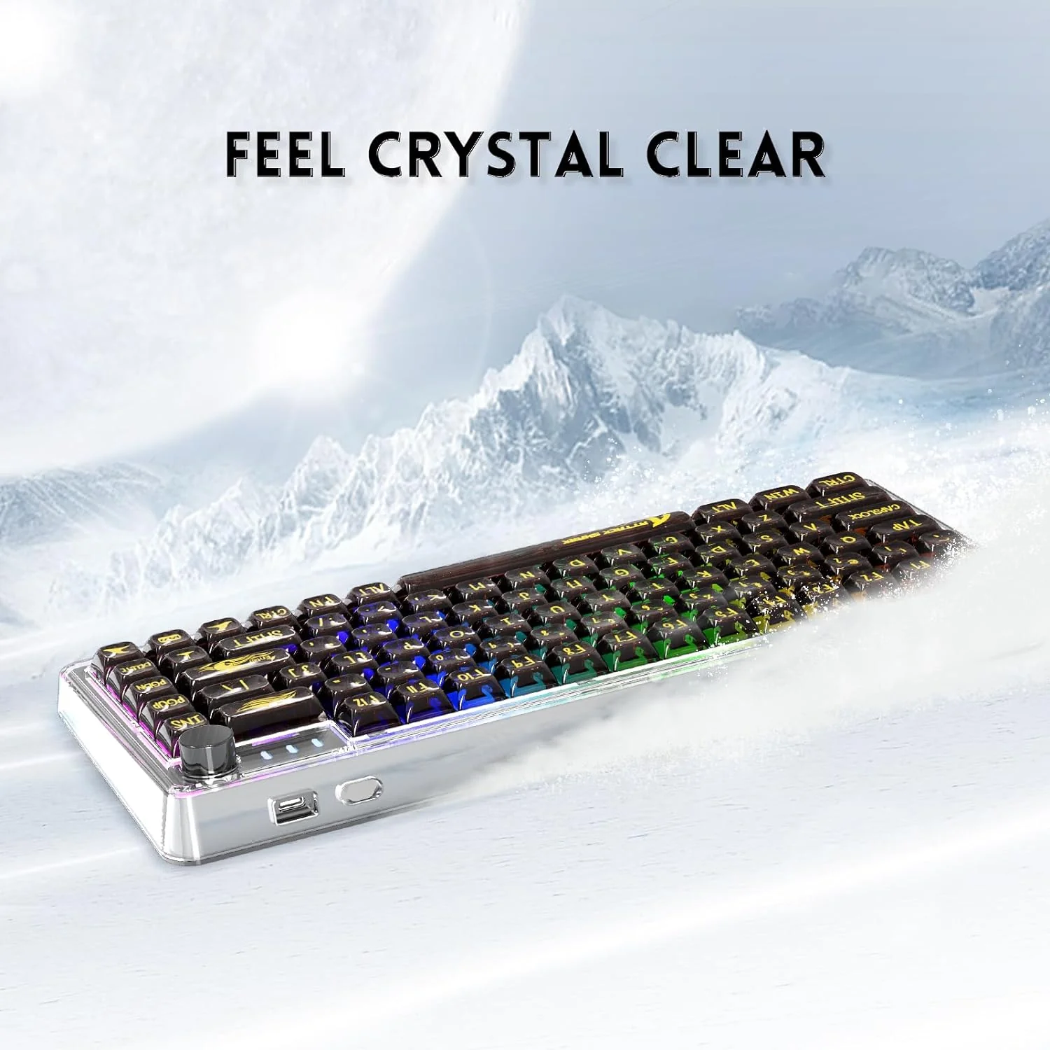 ATTACK SHARK K75 Transparent Mechanical Keyboard 12 ATTACK SHARK K75 Transparent Mechanical Keyboard
