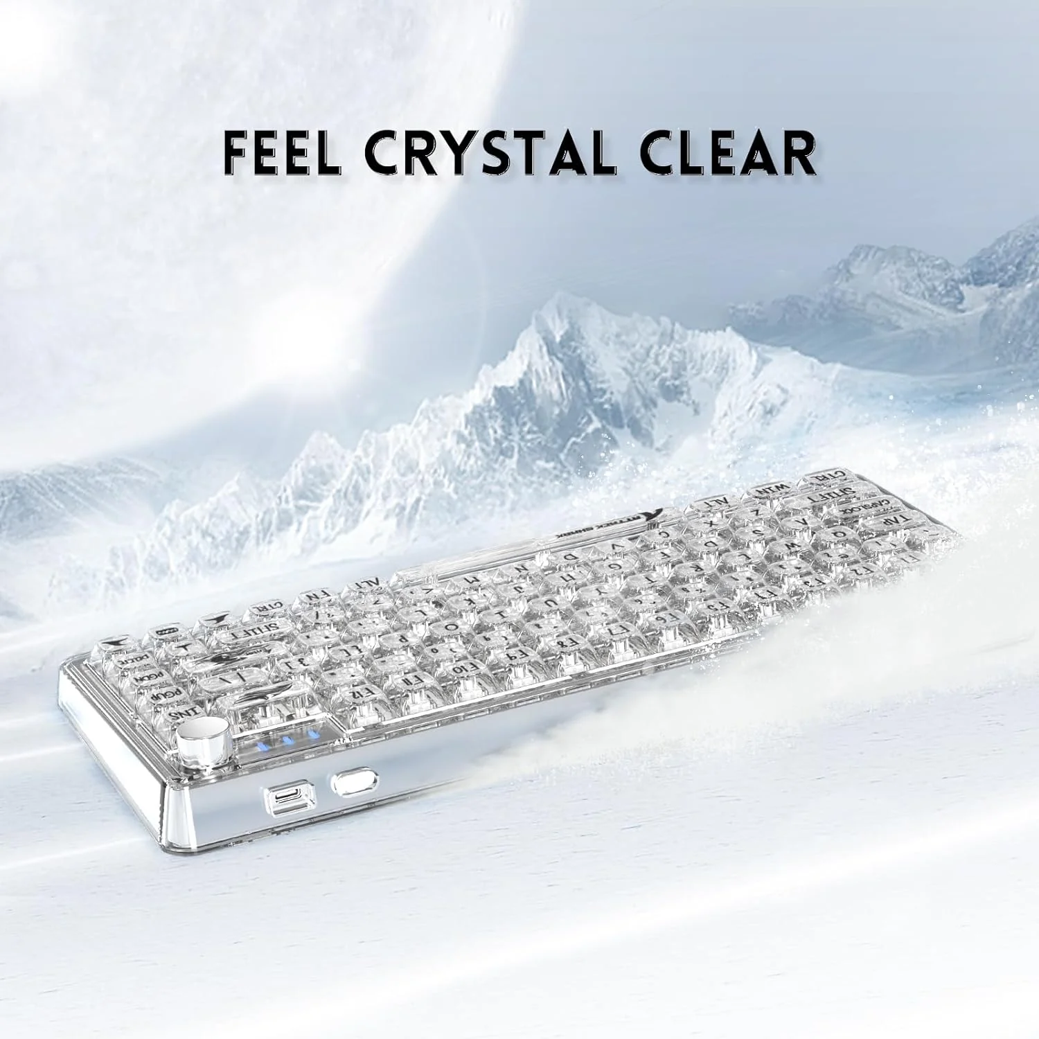 ATTACK SHARK K75 Transparent Mechanical Keyboard 3 ATTACK SHARK K75 Transparent Mechanical Keyboard