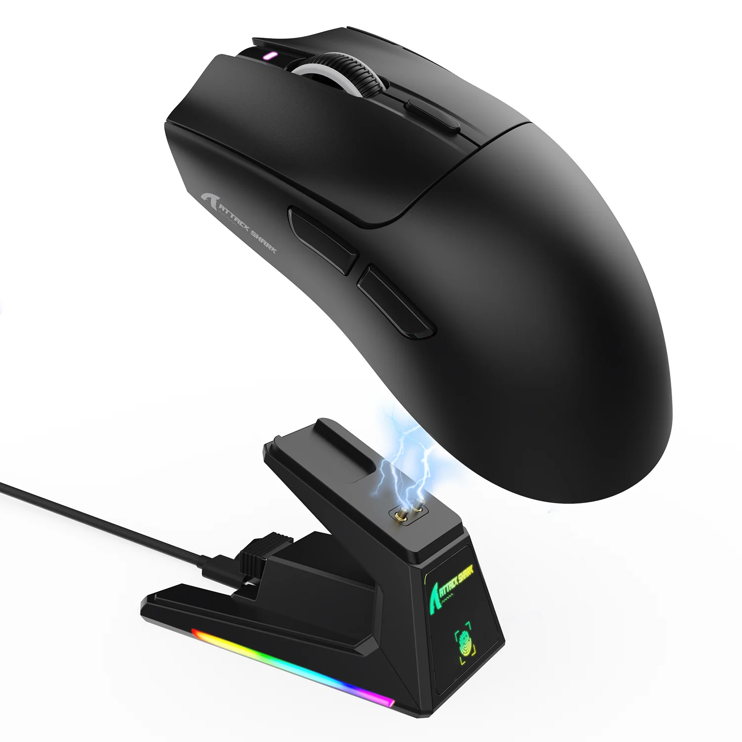 ATTACK SHARK X1 Tri-mode Gaming Mouse With Touchpad RGB Charging Dock PAW3395PRO Sensor 10 ATTACK SHARK X1 Tri-mode Gaming Mouse With Touchpad RGB Charging Dock PAW3395PRO Sensor