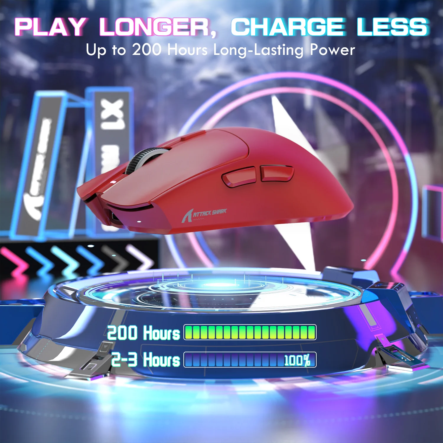 ATTACK SHARK X1 Tri-mode Gaming Mouse With Touchpad RGB Charging Dock PAW3395PRO Sensor 25 ATTACK SHARK X1 Tri-mode Gaming Mouse With Touchpad RGB Charging Dock PAW3395PRO Sensor