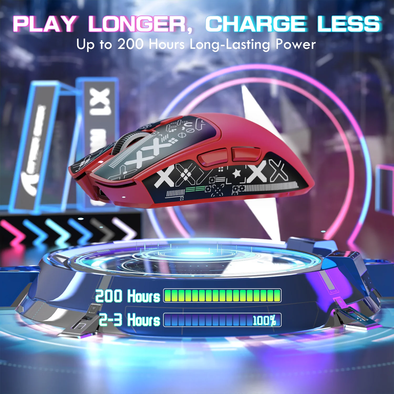 ATTACK SHARK X1 Tri-mode Gaming Mouse With Touchpad RGB Charging Dock PAW3395PRO Sensor 52 ATTACK SHARK X1 Tri-mode Gaming Mouse With Touchpad RGB Charging Dock PAW3395PRO Sensor