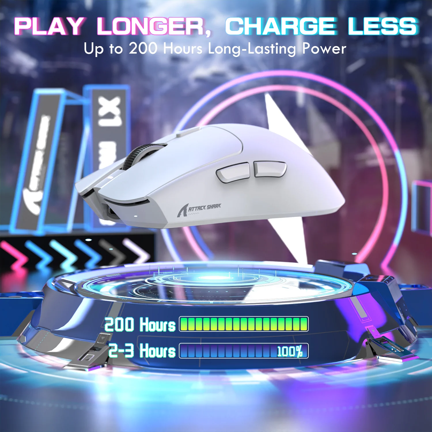 ATTACK SHARK X1 Tri-mode Gaming Mouse With Touchpad RGB Charging Dock PAW3395PRO Sensor 7 ATTACK SHARK X1 Tri-mode Gaming Mouse With Touchpad RGB Charging Dock PAW3395PRO Sensor