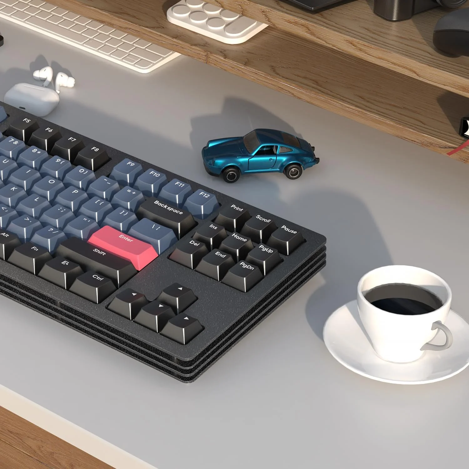 ATTACK SHARK x AJAZZ AKC087 Multi-layer CNC Aluminum Mechanical Keyboard 12 ATTACK SHARK x AJAZZ AKC087 Multi-layer CNC Aluminum Mechanical Keyboard