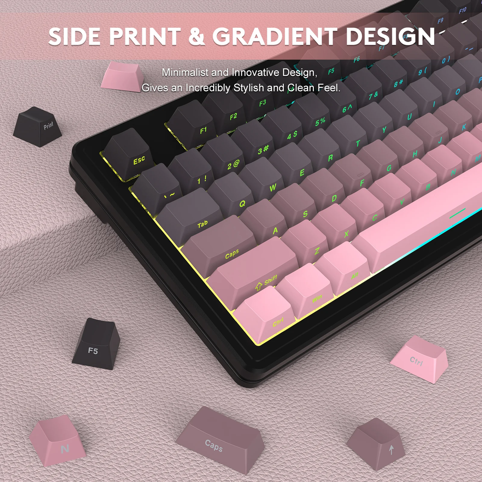 ATTACK SHARK M87PRO Wireless Mechanical Keyboard with Side Printed PBT Keycaps 13 ATTACK SHARK M87PRO Wireless Mechanical Keyboard with Side Printed PBT Keycaps
