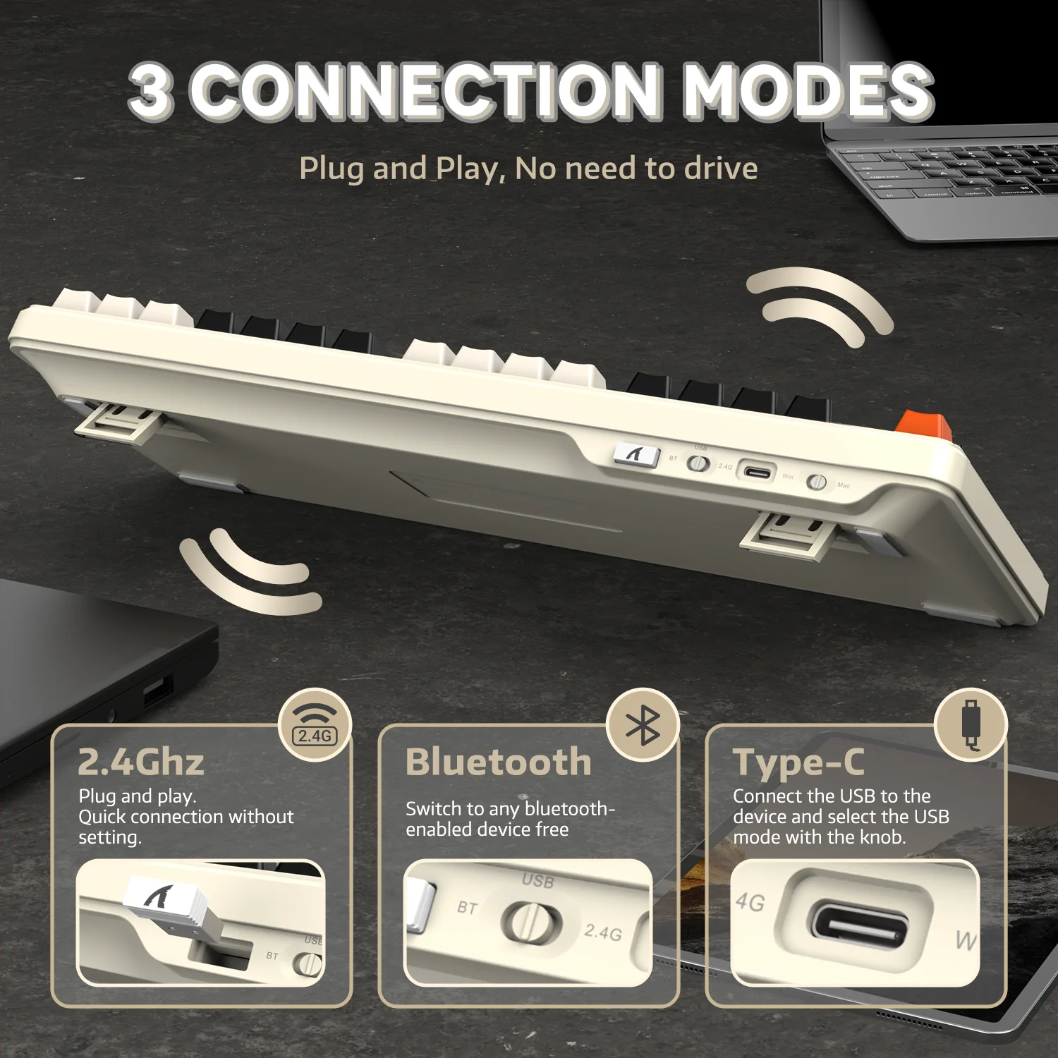 ATTACK SHARK X87 Tri-mode Gasket Mechanical Keyboard