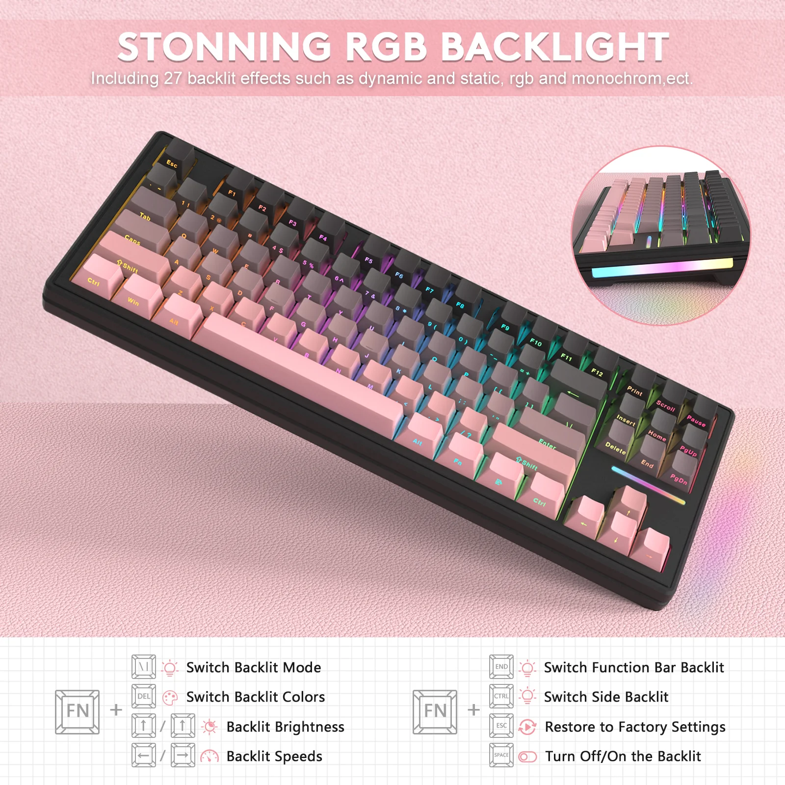 ATTACK SHARK M87 Wireless Mechanical Keyboard 41 ATTACK SHARK M87 Wireless Mechanical Keyboard