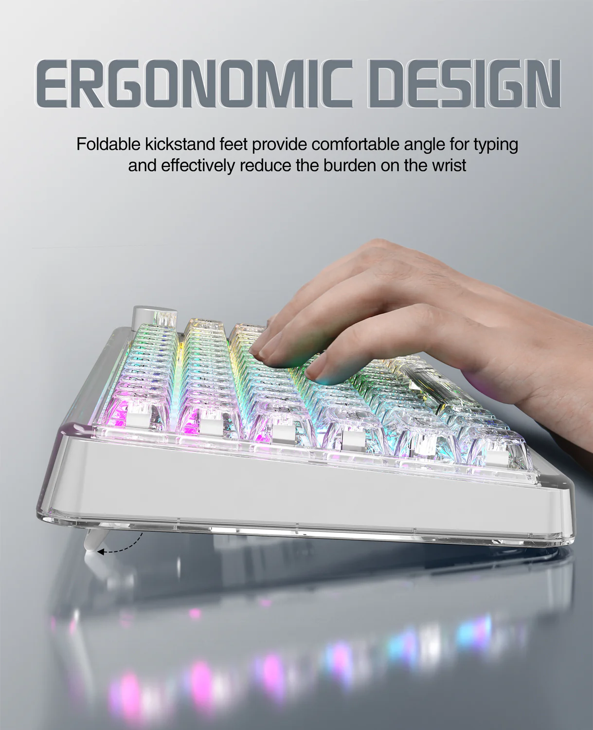 ATTACK SHARK K75 Pro Transparent Mechanical Keyboard 17 ATTACK SHARK K75 Pro Transparent Mechanical Keyboard