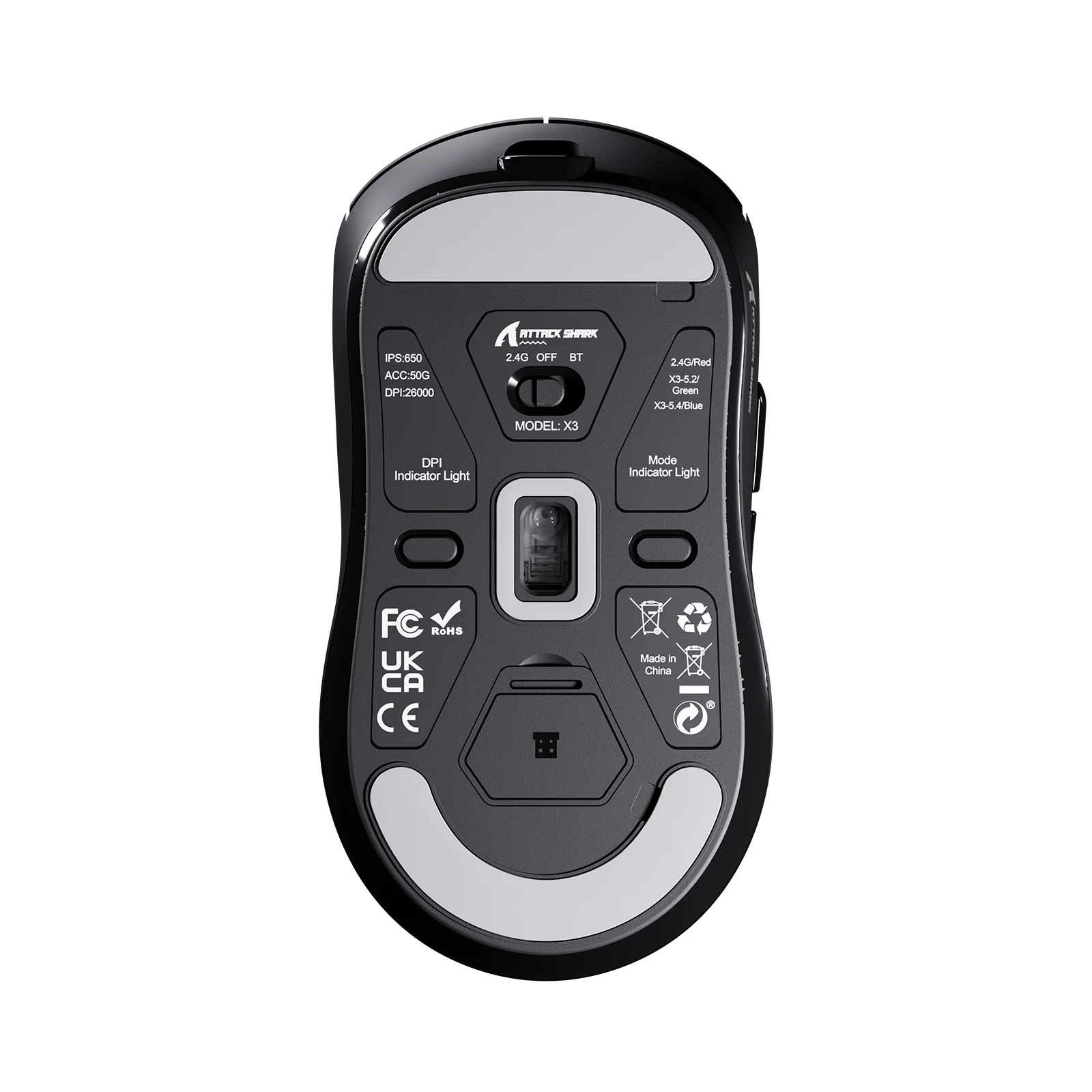 ATTACK SHARK X3 Wireless Gaming Mouse PAW3395 Superlight 10 ATTACK SHARK X3 Wireless Gaming Mouse PAW3395 Superlight