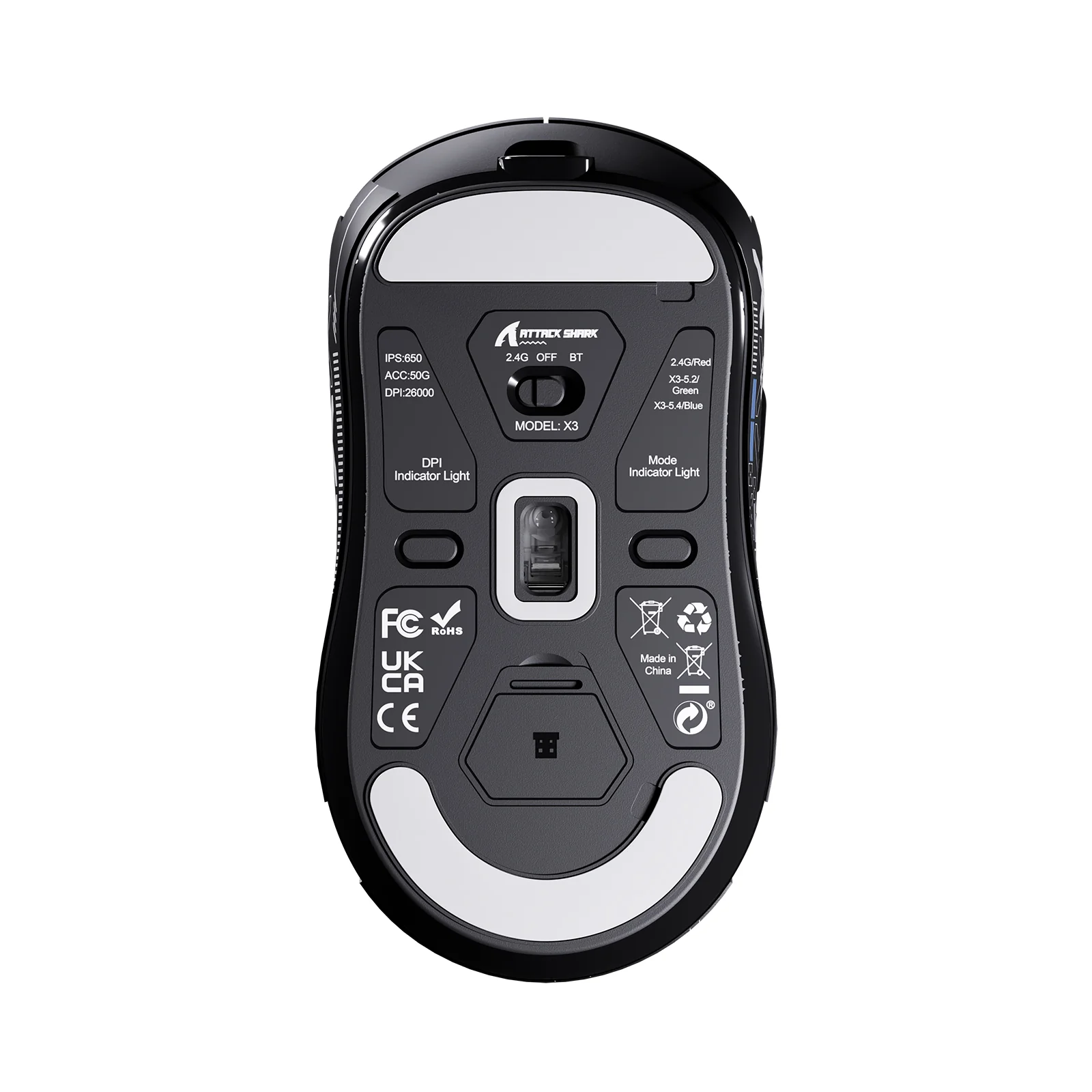 ATTACK SHARK X3 Wireless Gaming Mouse PAW3395 Superlight 40 ATTACK SHARK X3 Wireless Gaming Mouse PAW3395 Superlight