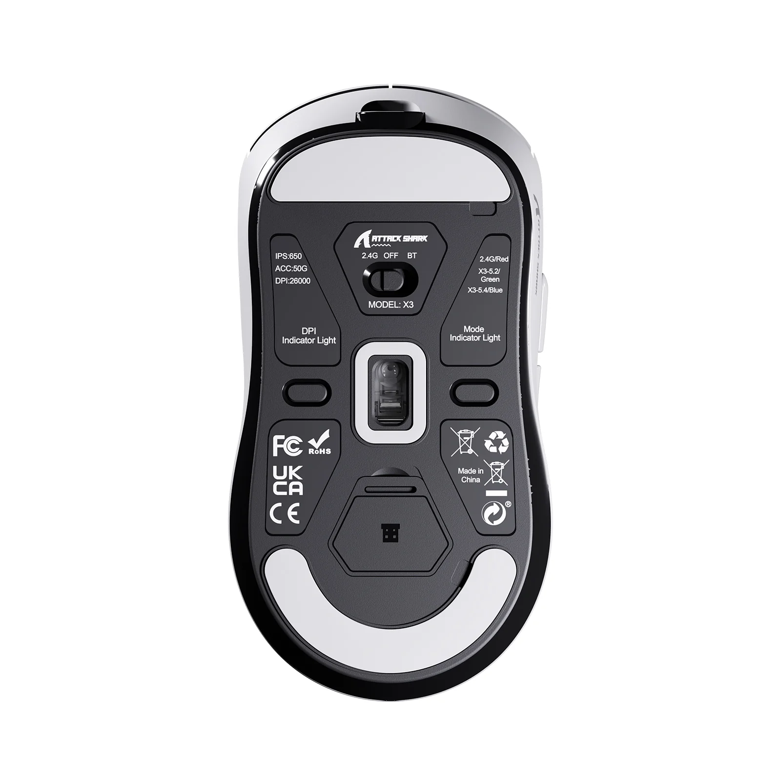 ATTACK SHARK X3 Wireless Gaming Mouse PAW3395 Superlight 5 ATTACK SHARK X3 Wireless Gaming Mouse PAW3395 Superlight