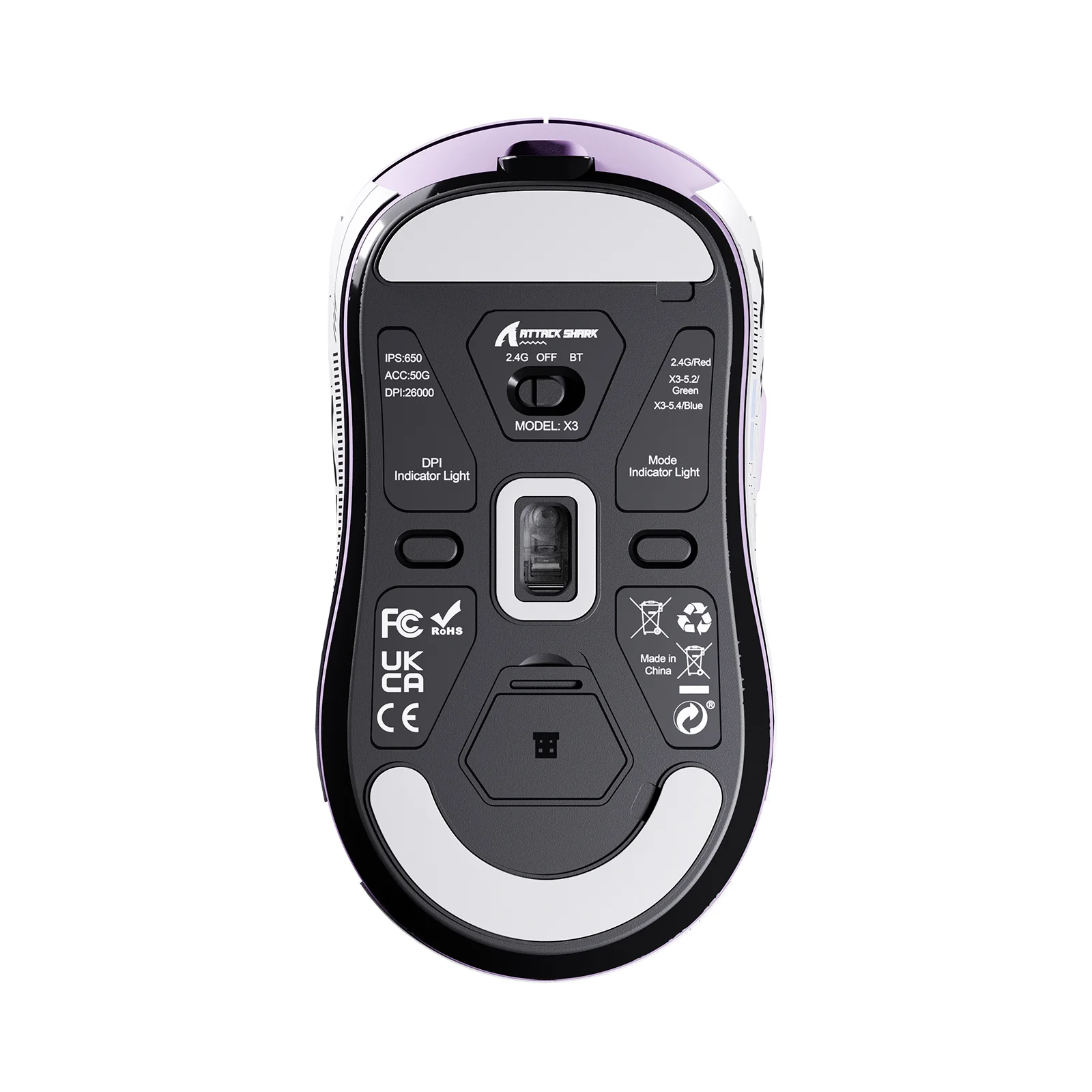 ATTACK SHARK X3 Wireless Gaming Mouse PAW3395 Superlight 55 ATTACK SHARK X3 Wireless Gaming Mouse PAW3395 Superlight