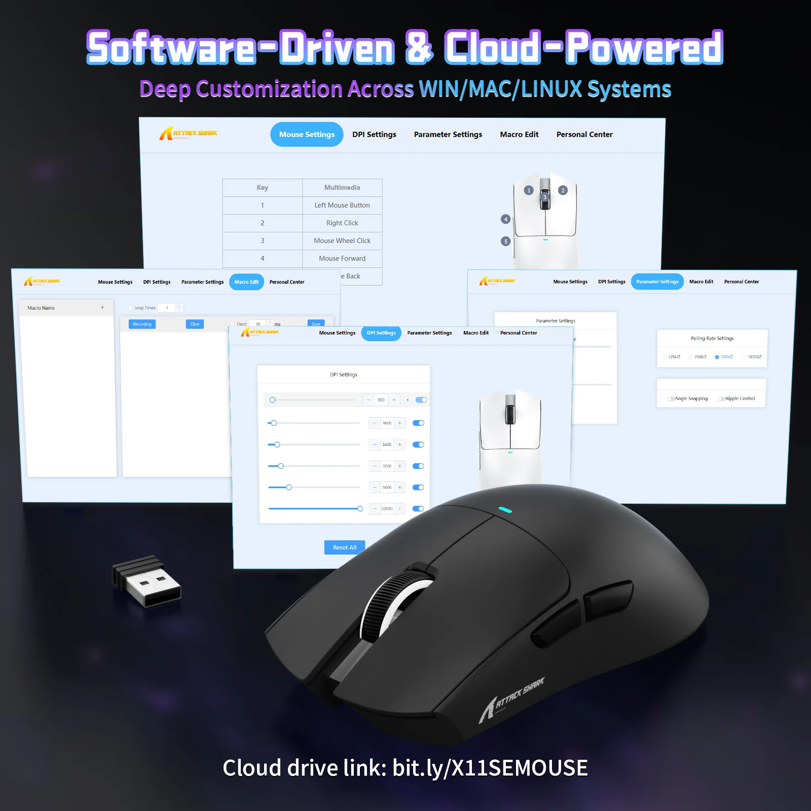 ATTACK SHARK X11SE Wireless Gaming Mouse 13 ATTACK SHARK X11SE Wireless Gaming Mouse