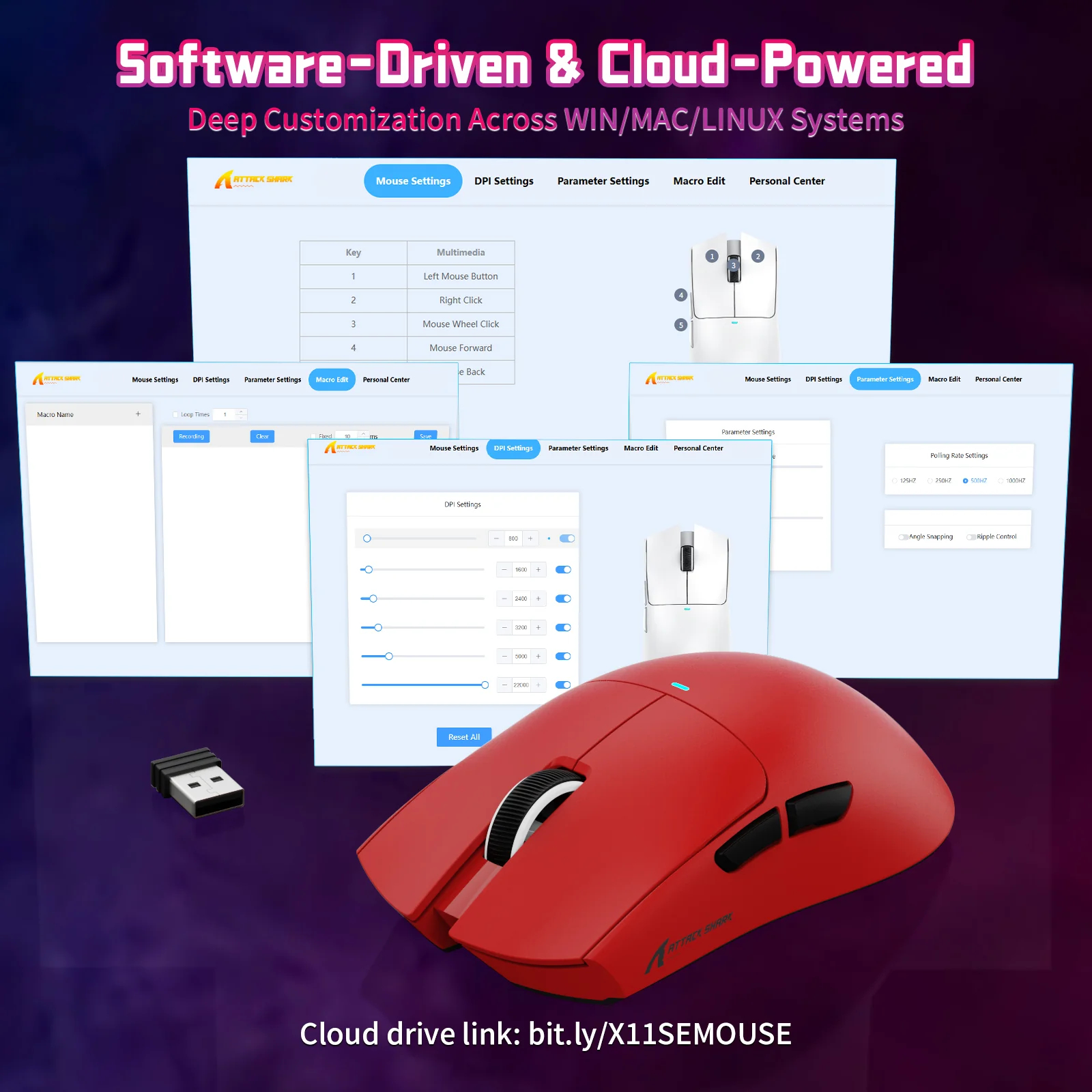 ATTACK SHARK X11SE Wireless Gaming Mouse 21 ATTACK SHARK X11SE Wireless Gaming Mouse