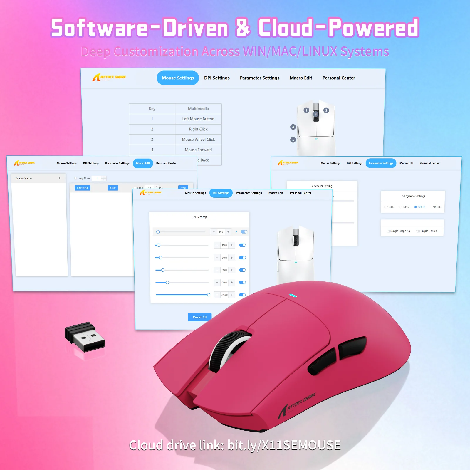 ATTACK SHARK X11SE Wireless Gaming Mouse 27 ATTACK SHARK X11SE Wireless Gaming Mouse