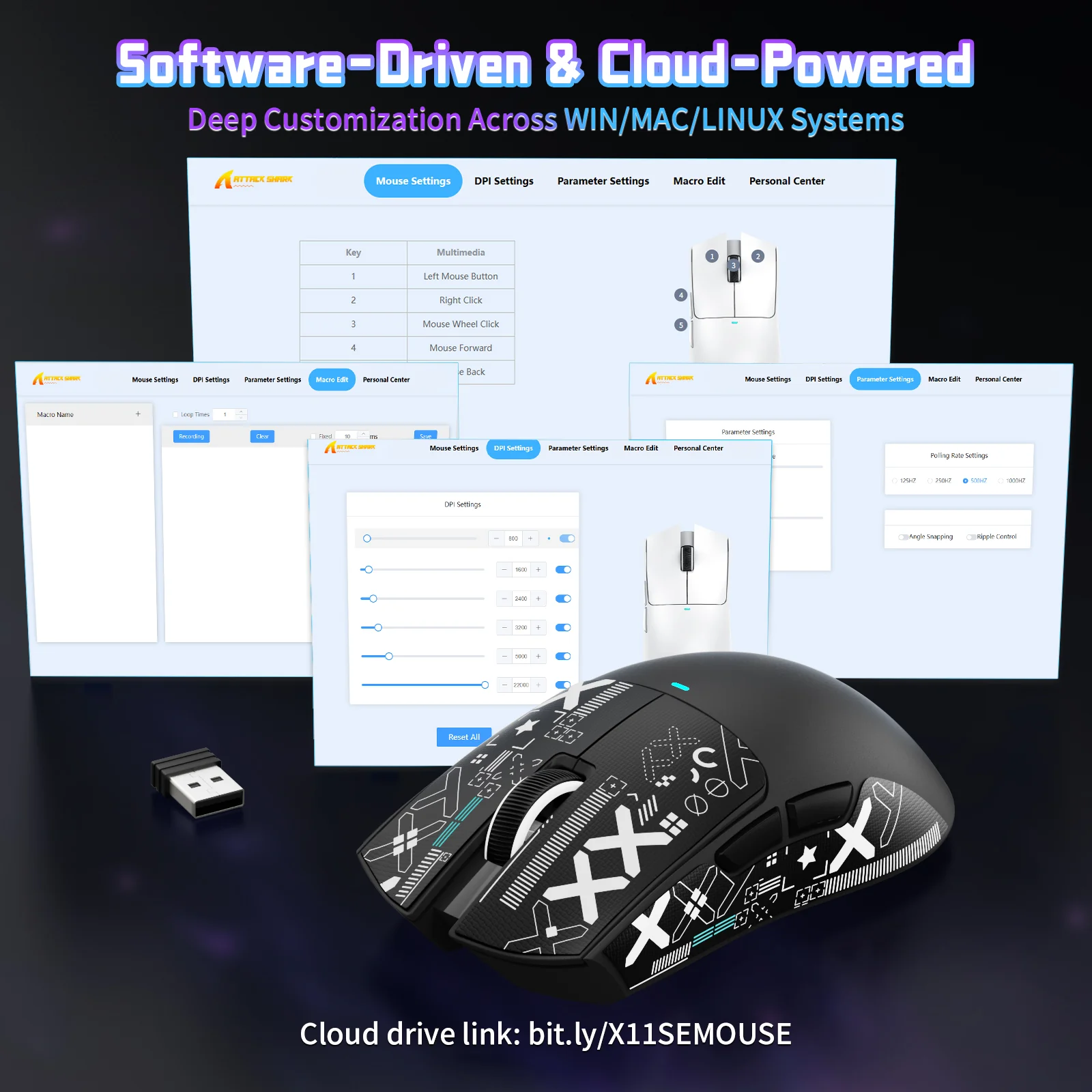 ATTACK SHARK X11SE Wireless Gaming Mouse 43 ATTACK SHARK X11SE Wireless Gaming Mouse