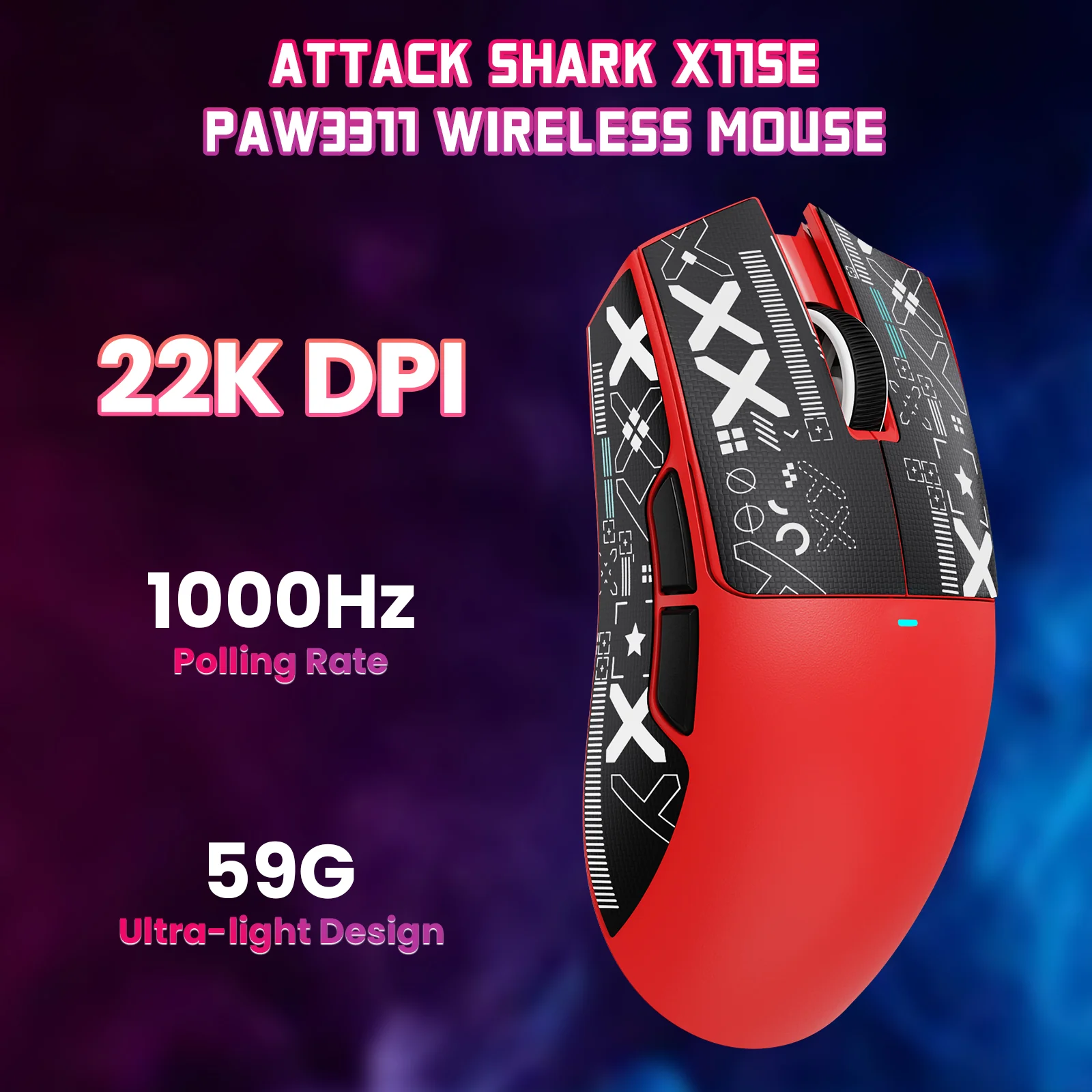 ATTACK SHARK X11SE Wireless Gaming Mouse 48 ATTACK SHARK X11SE Wireless Gaming Mouse