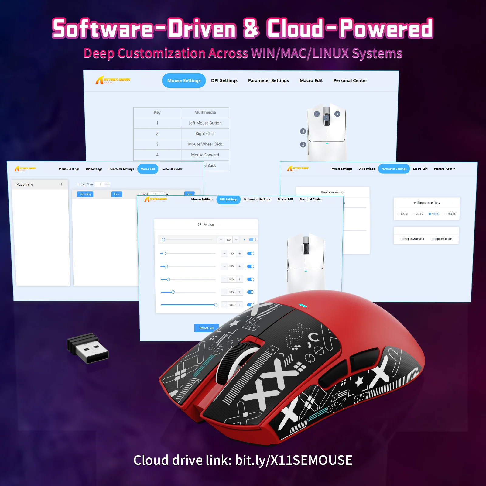 ATTACK SHARK X11SE Wireless Gaming Mouse 51 ATTACK SHARK X11SE Wireless Gaming Mouse