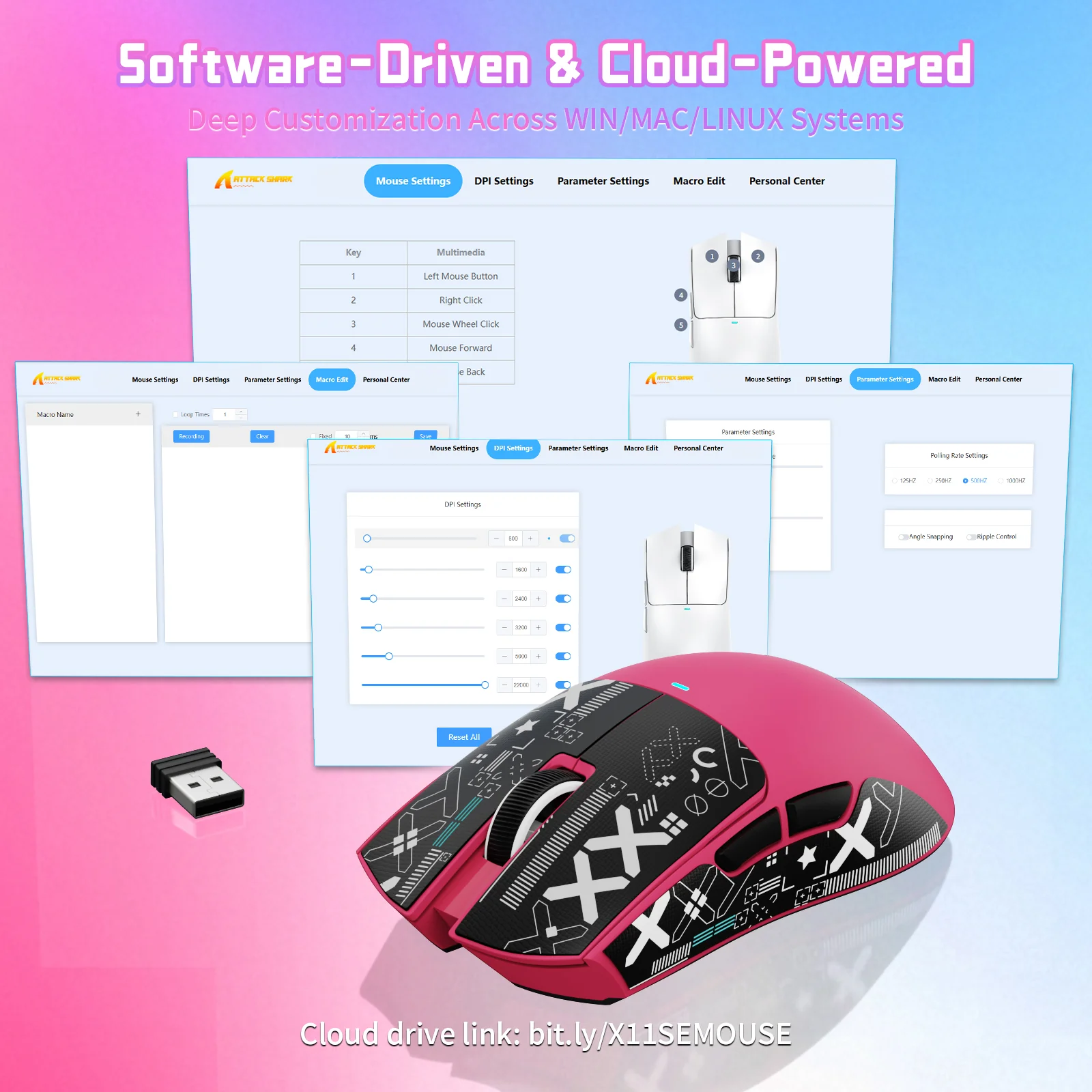 ATTACK SHARK X11SE Wireless Gaming Mouse 59 ATTACK SHARK X11SE Wireless Gaming Mouse