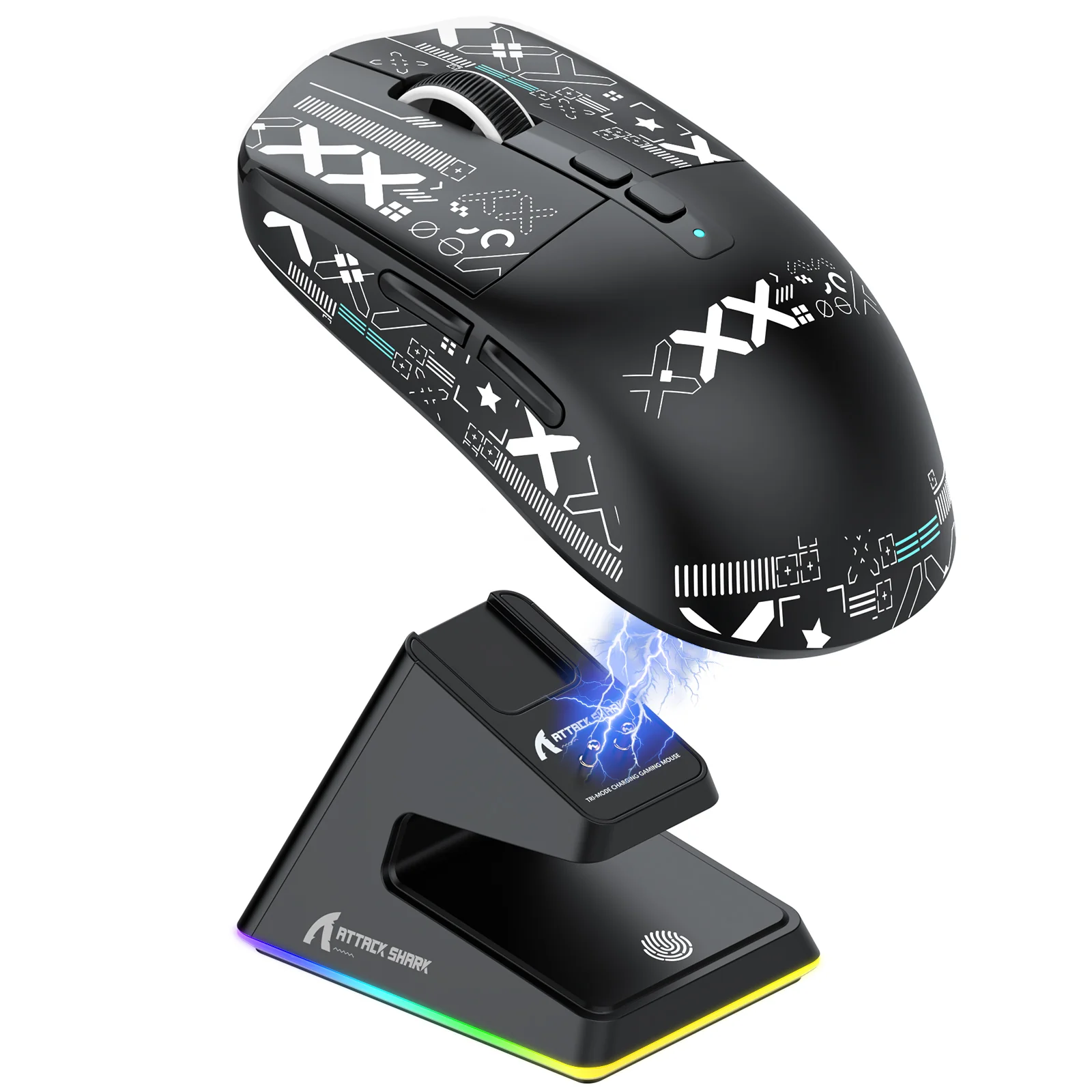 ATTACK SHARK X6 Three Modes Gaming Mouse With Charging Dock 10 ATTACK SHARK X6 Three Modes Gaming Mouse With Charging Dock