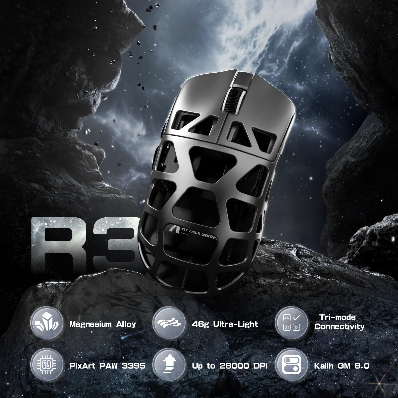 ATTACK SHARK R3 Magnesium Alloy Gaming Mouse 8K 13 ATTACK SHARK R3 Magnesium Alloy Gaming Mouse 8K