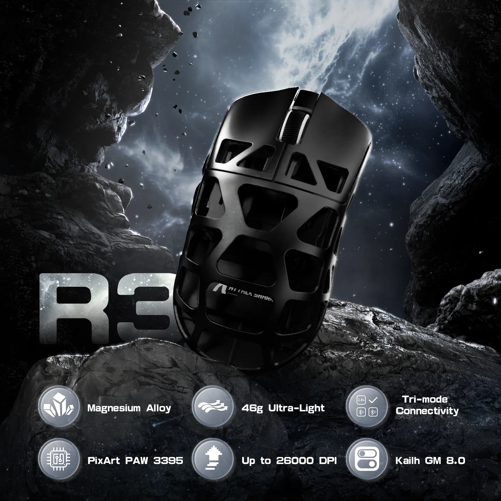 ATTACK SHARK R3 Magnesium Alloy Gaming Mouse 8K 23 ATTACK SHARK R3 Magnesium Alloy Gaming Mouse 8K