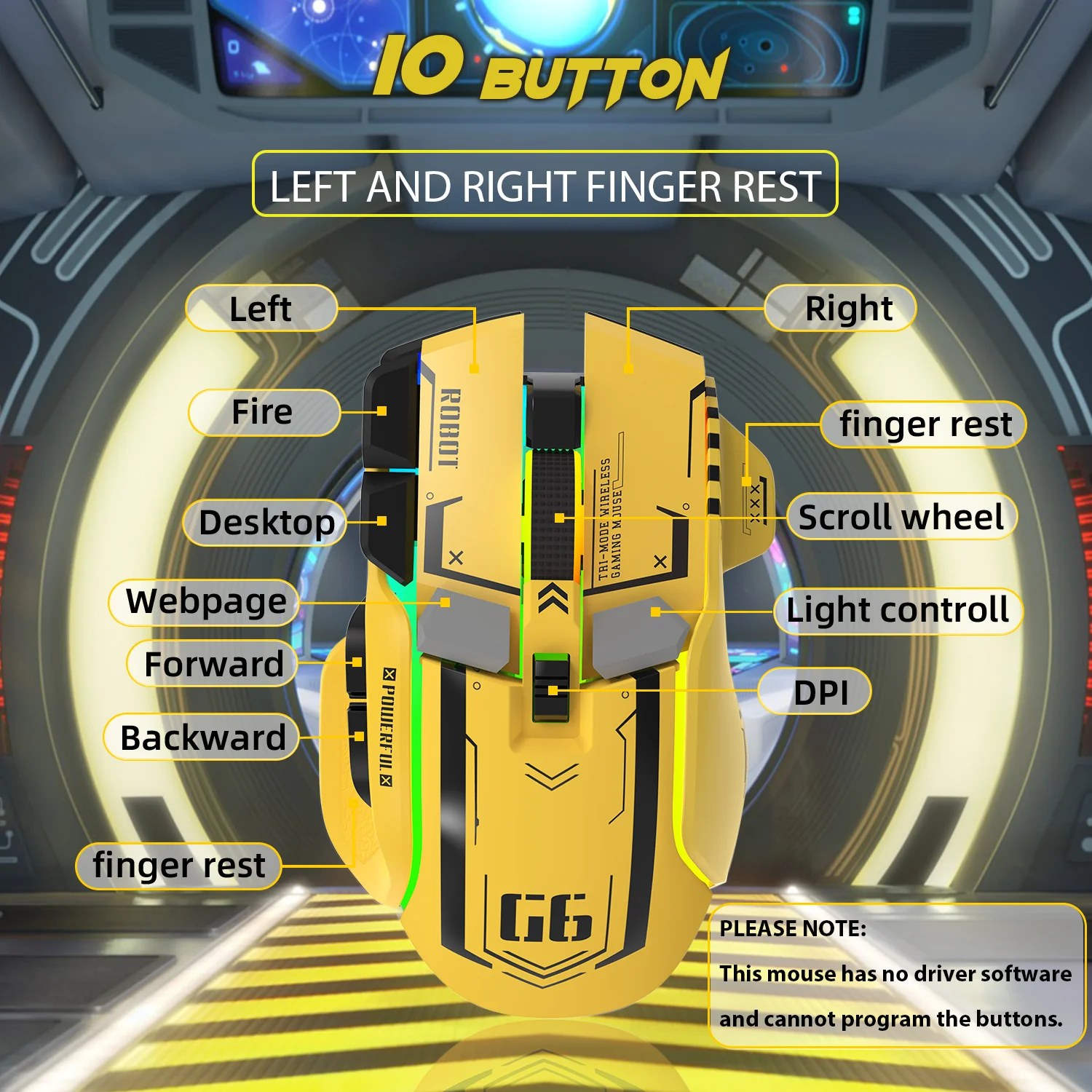 ATTACK SHARK G6 Tri-mode Gaming Mouse 3 ATTACK SHARK G6 Tri-mode Gaming Mouse