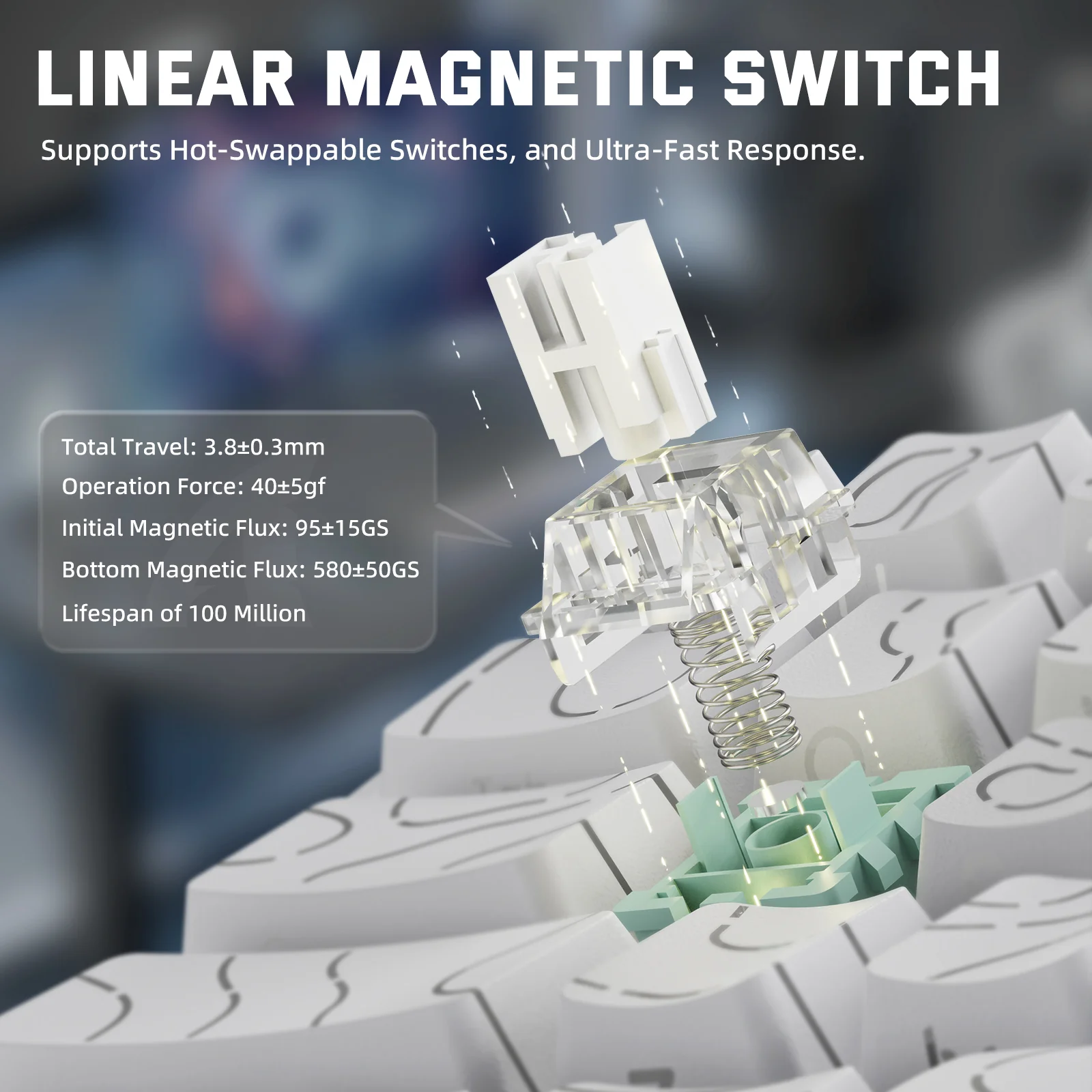 ATTACK SHARK X68PRO HE Wireless Rapid Trigger Keyboard Magnetic Switch 23 ATTACK SHARK X68PRO HE Wireless Rapid Trigger Keyboard Magnetic Switch