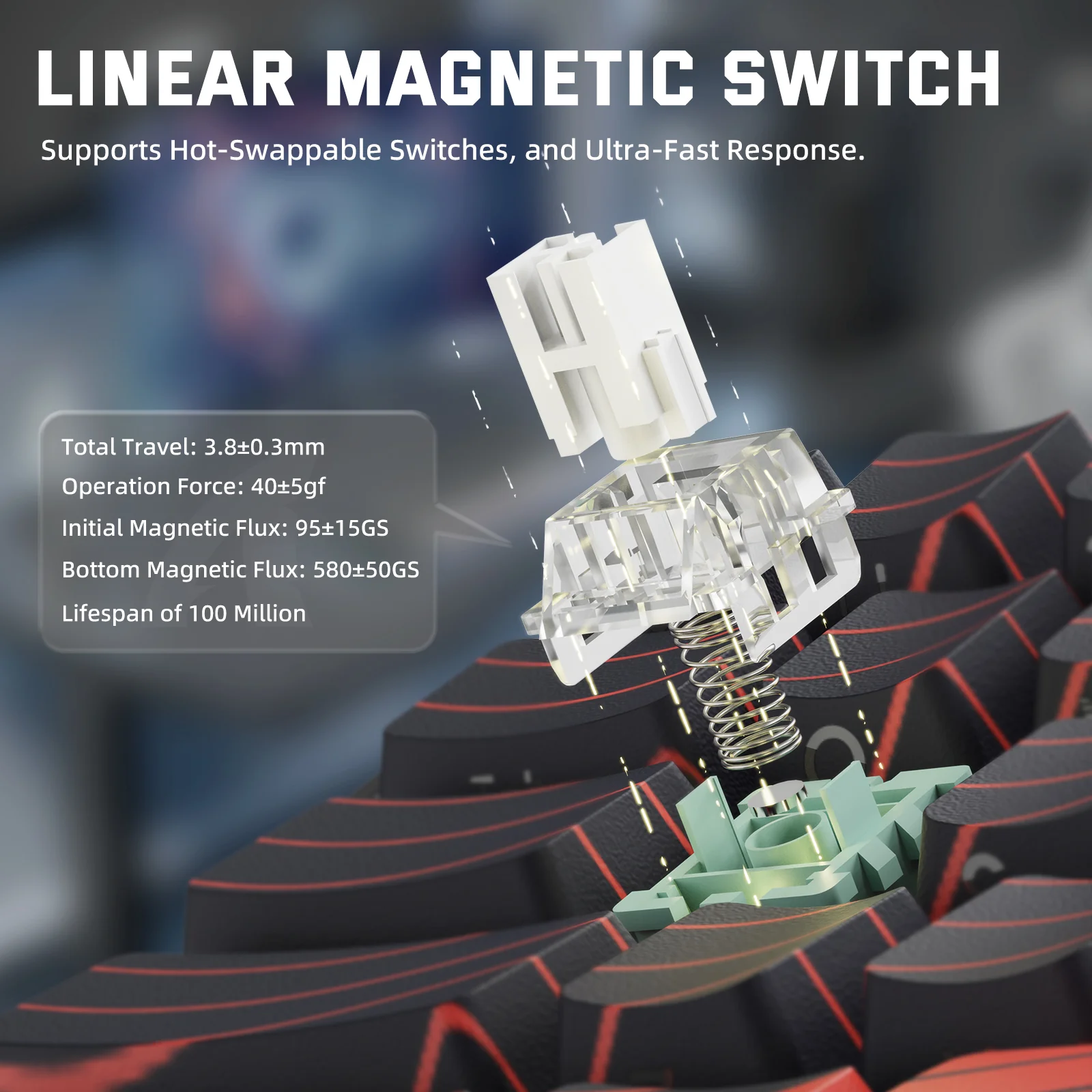 ATTACK SHARK X68PRO HE Wireless Rapid Trigger Keyboard Magnetic Switch 32 ATTACK SHARK X68PRO HE Wireless Rapid Trigger Keyboard Magnetic Switch