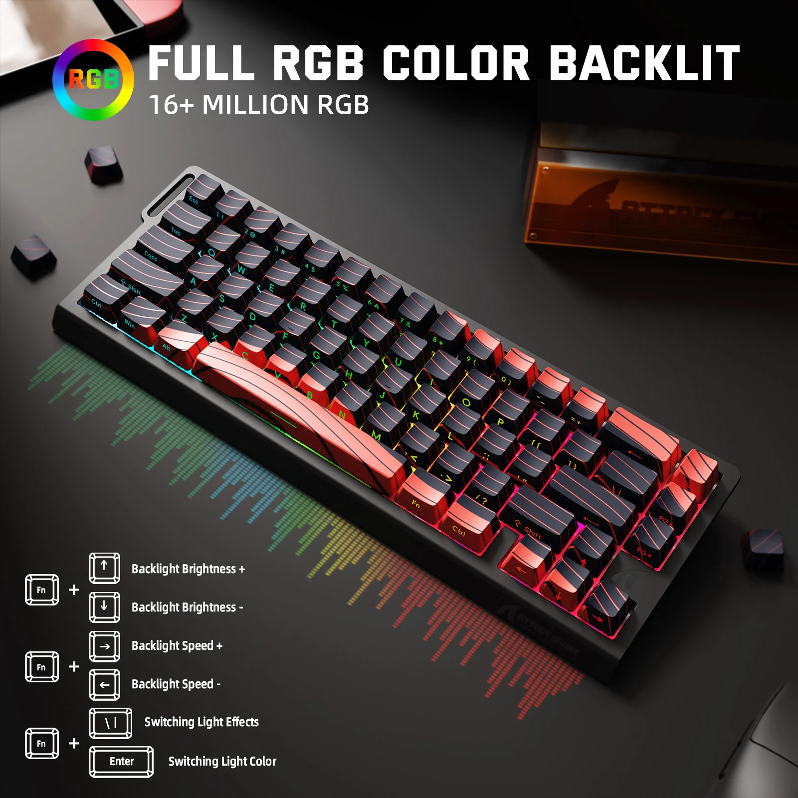 ATTACK SHARK X68PRO HE Wireless Rapid Trigger Keyboard Magnetic Switch 35 ATTACK SHARK X68PRO HE Wireless Rapid Trigger Keyboard Magnetic Switch