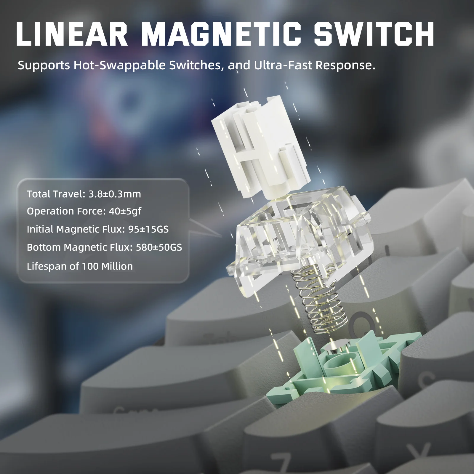 ATTACK SHARK X68PRO HE Wireless Rapid Trigger Keyboard Magnetic Switch 5 ATTACK SHARK X68PRO HE Wireless Rapid Trigger Keyboard Magnetic Switch