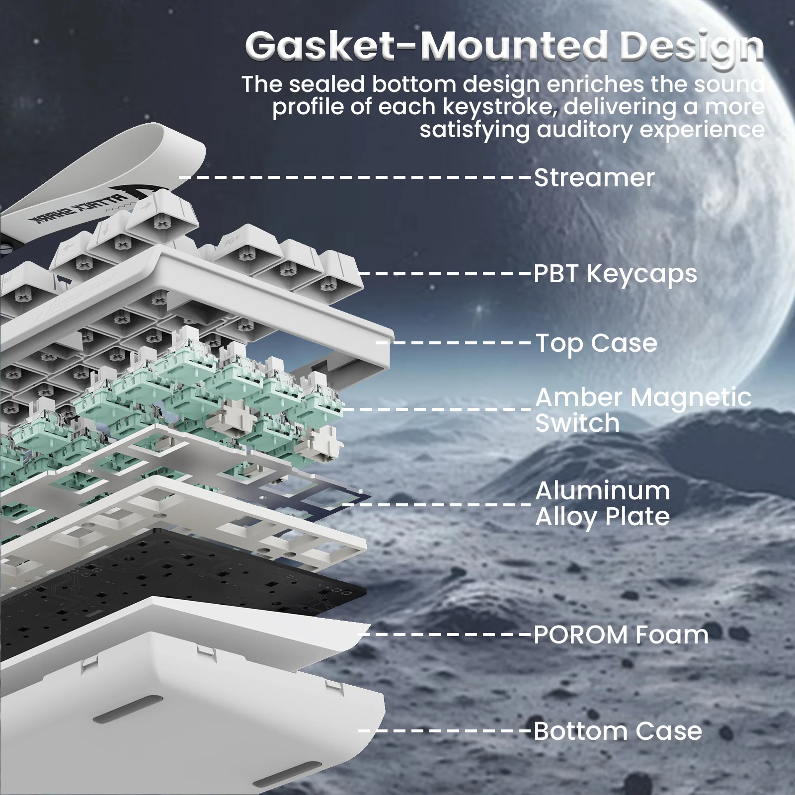 ATTACK SHARK X68PRO HE Wireless Rapid Trigger Keyboard With Coiled Cable 14 ATTACK SHARK X68PRO HE Wireless Rapid Trigger Keyboard With Coiled Cable