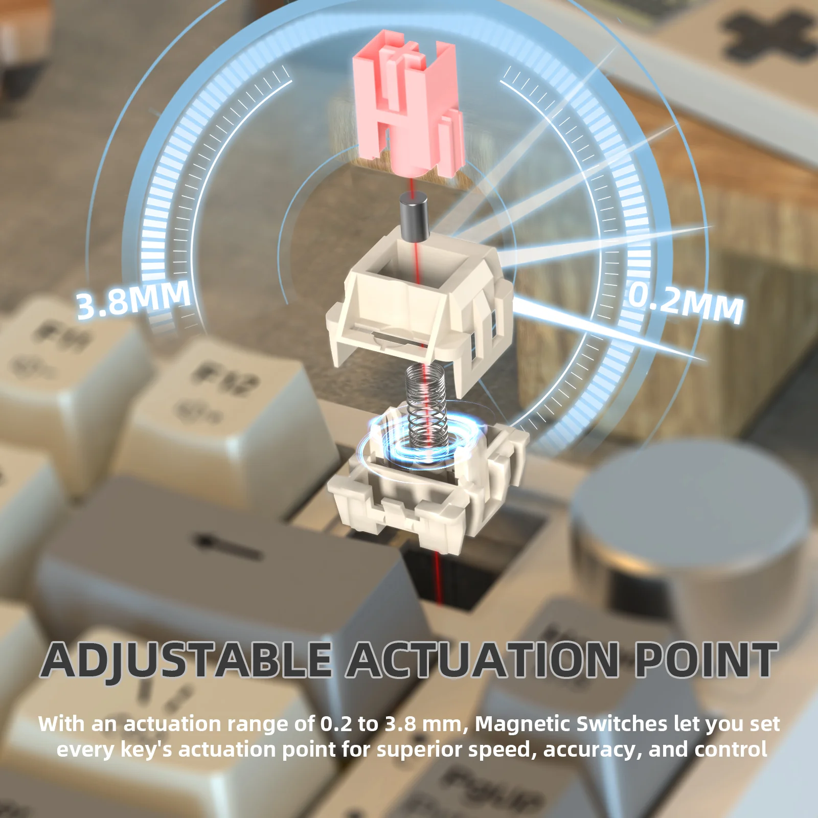 ATTACK SHARK K85 Rapid Trigger Keyboard Magnetic Switch 11 ATTACK SHARK K85 Rapid Trigger Keyboard Magnetic Switch