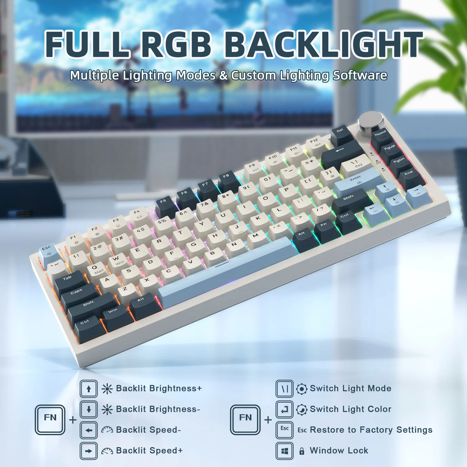 ATTACK SHARK K85 Rapid Trigger Keyboard Magnetic Switch 19 ATTACK SHARK K85 Rapid Trigger Keyboard Magnetic Switch
