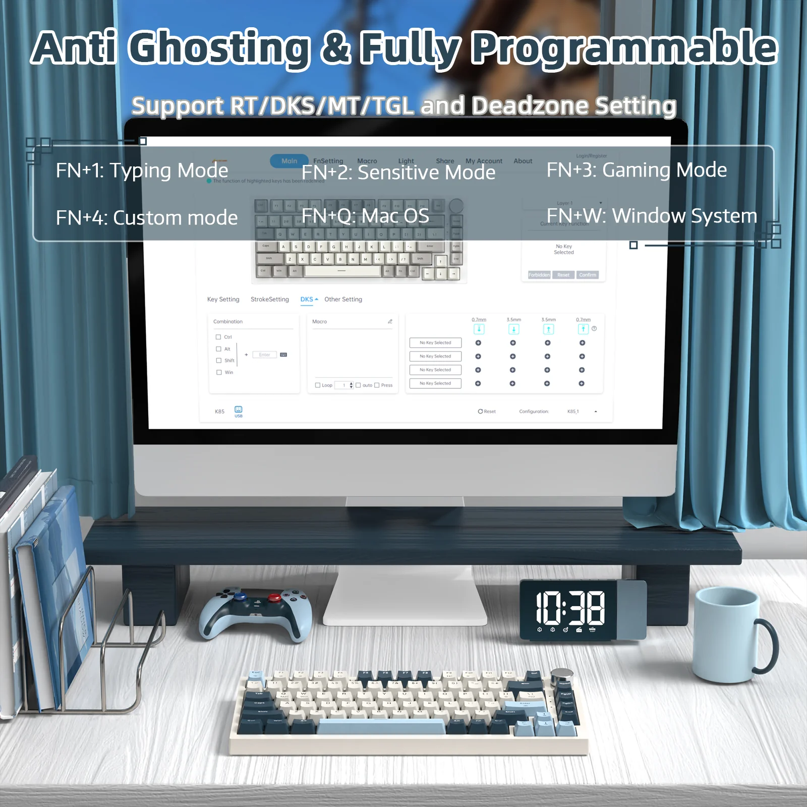 ATTACK SHARK K85 Rapid Trigger Keyboard Magnetic Switch 23 ATTACK SHARK K85 Rapid Trigger Keyboard Magnetic Switch