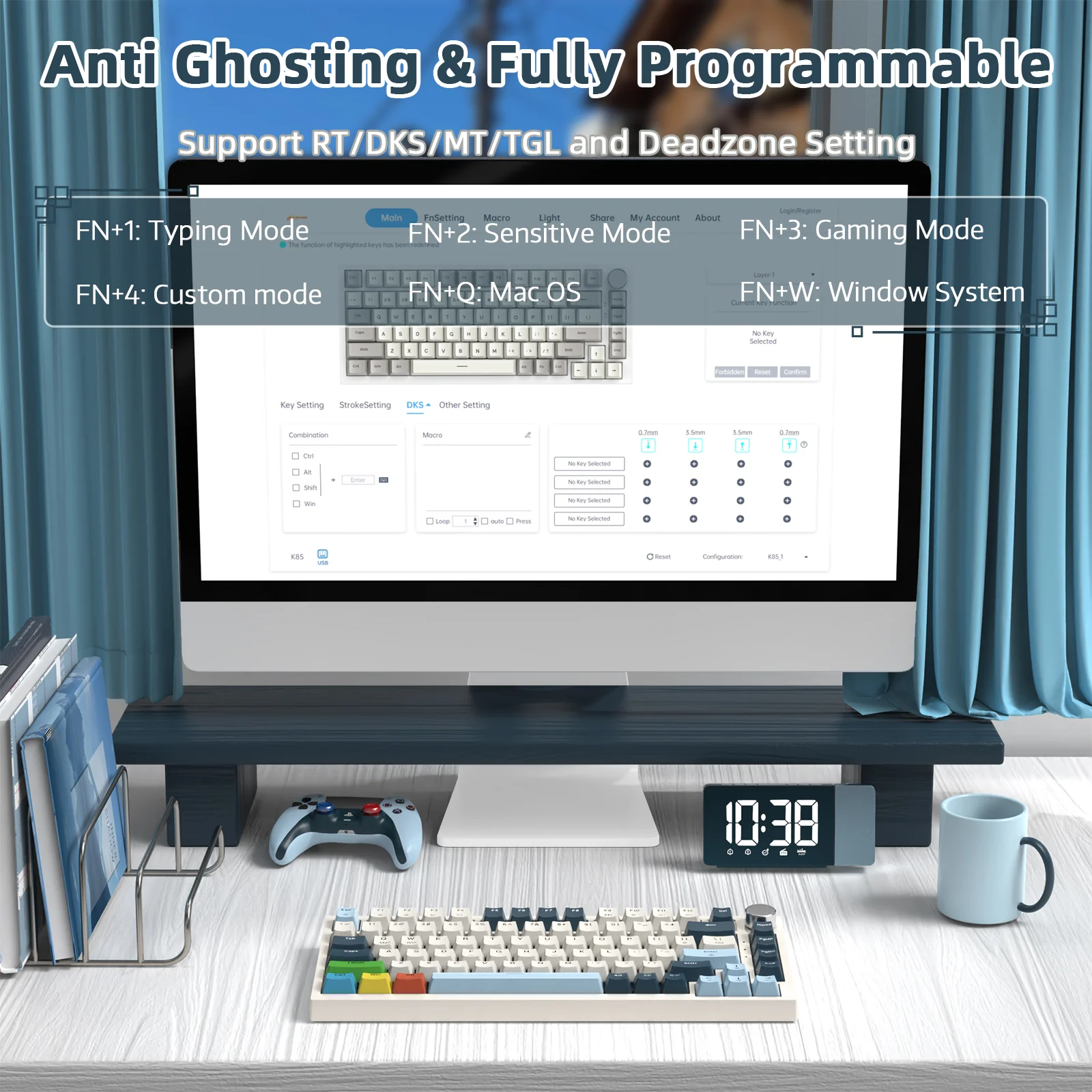 ATTACK SHARK K85 Rapid Trigger Keyboard Magnetic Switch 34 ATTACK SHARK K85 Rapid Trigger Keyboard Magnetic Switch