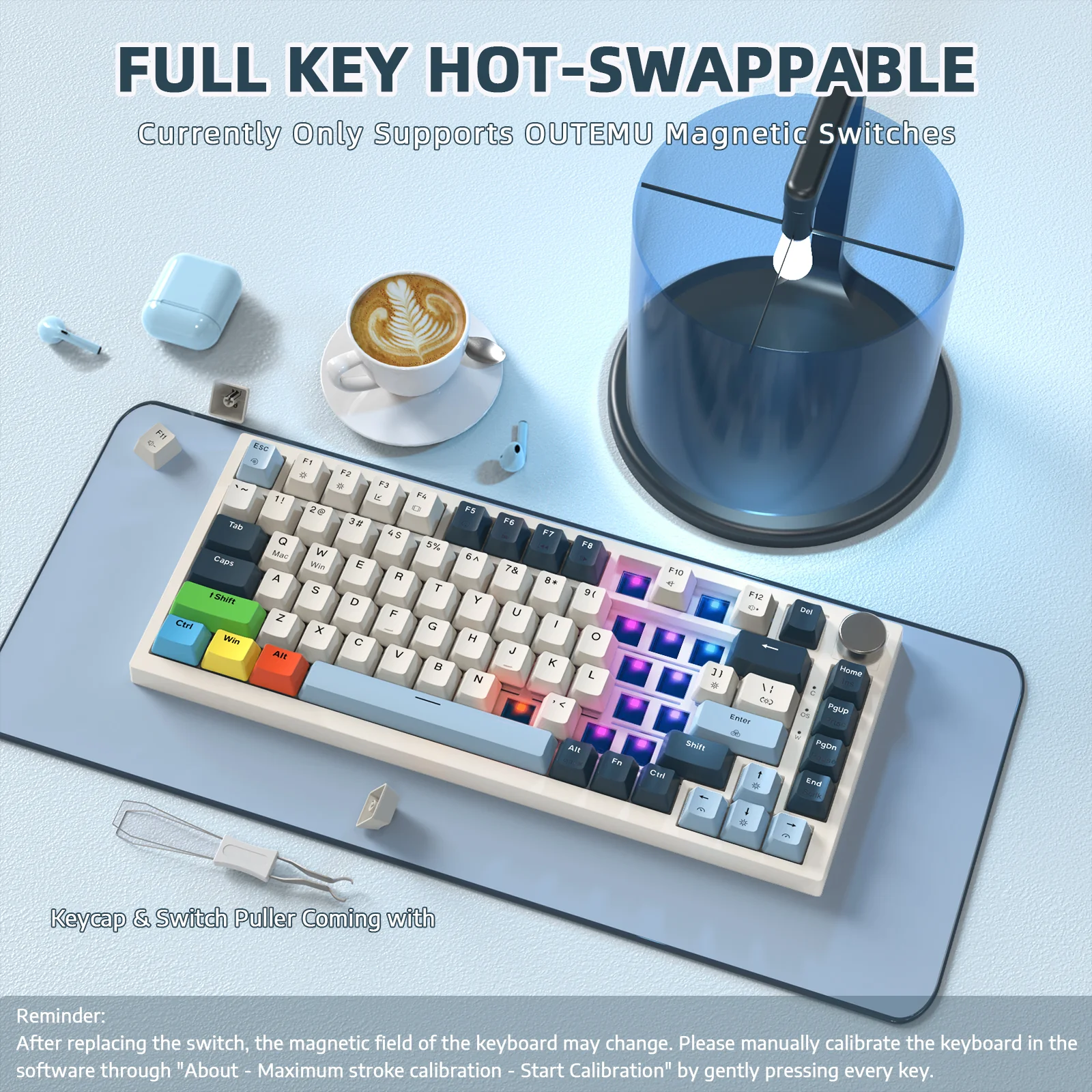 ATTACK SHARK K85 Rapid Trigger Keyboard Magnetic Switch 36 ATTACK SHARK K85 Rapid Trigger Keyboard Magnetic Switch