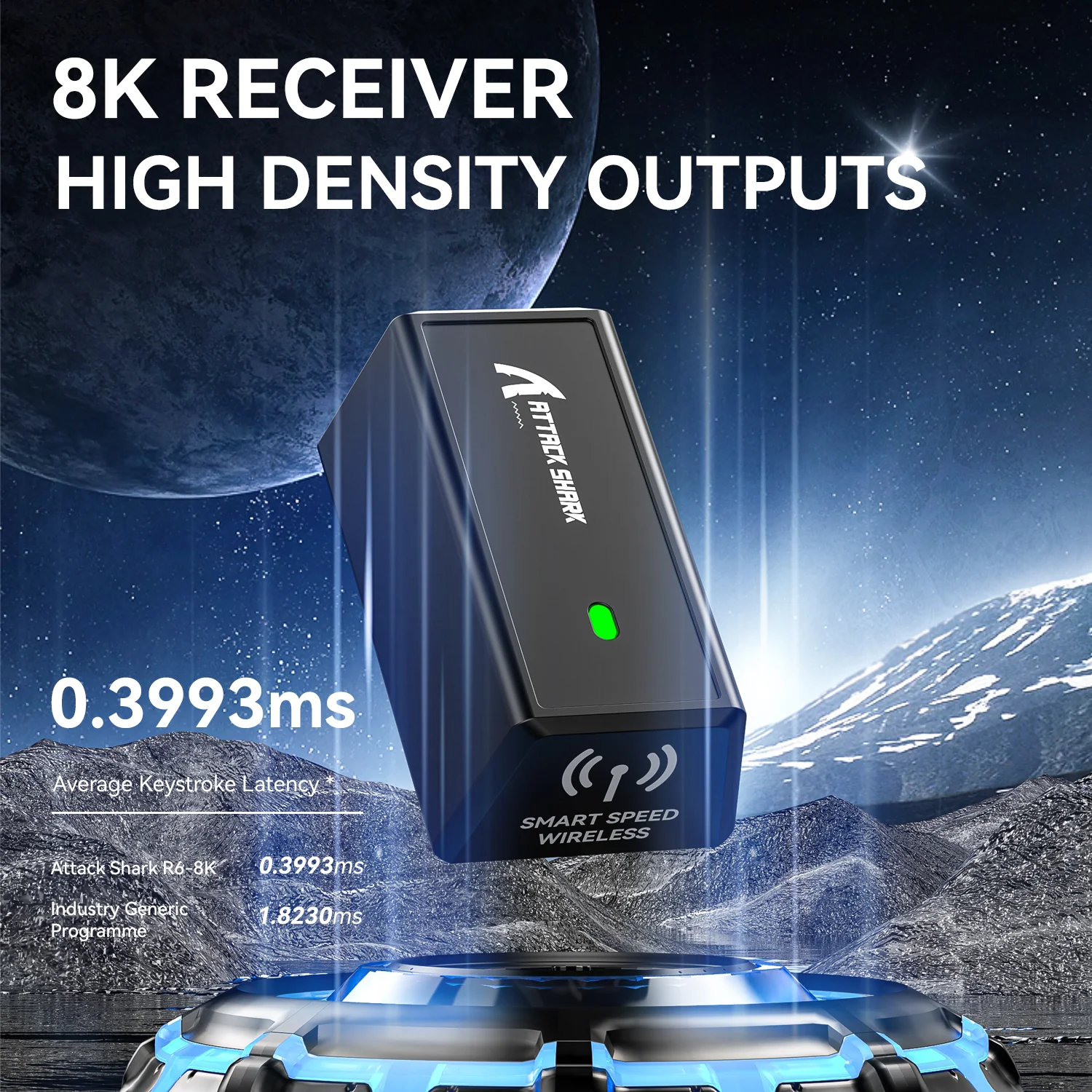 ATTACK SHARK R6 Ultralight 39g Wireless 8K PAW3950MAX Gaming Mouse 6 ATTACK SHARK R6 Ultralight 39g Wireless 8K PAW3950MAX Gaming Mouse