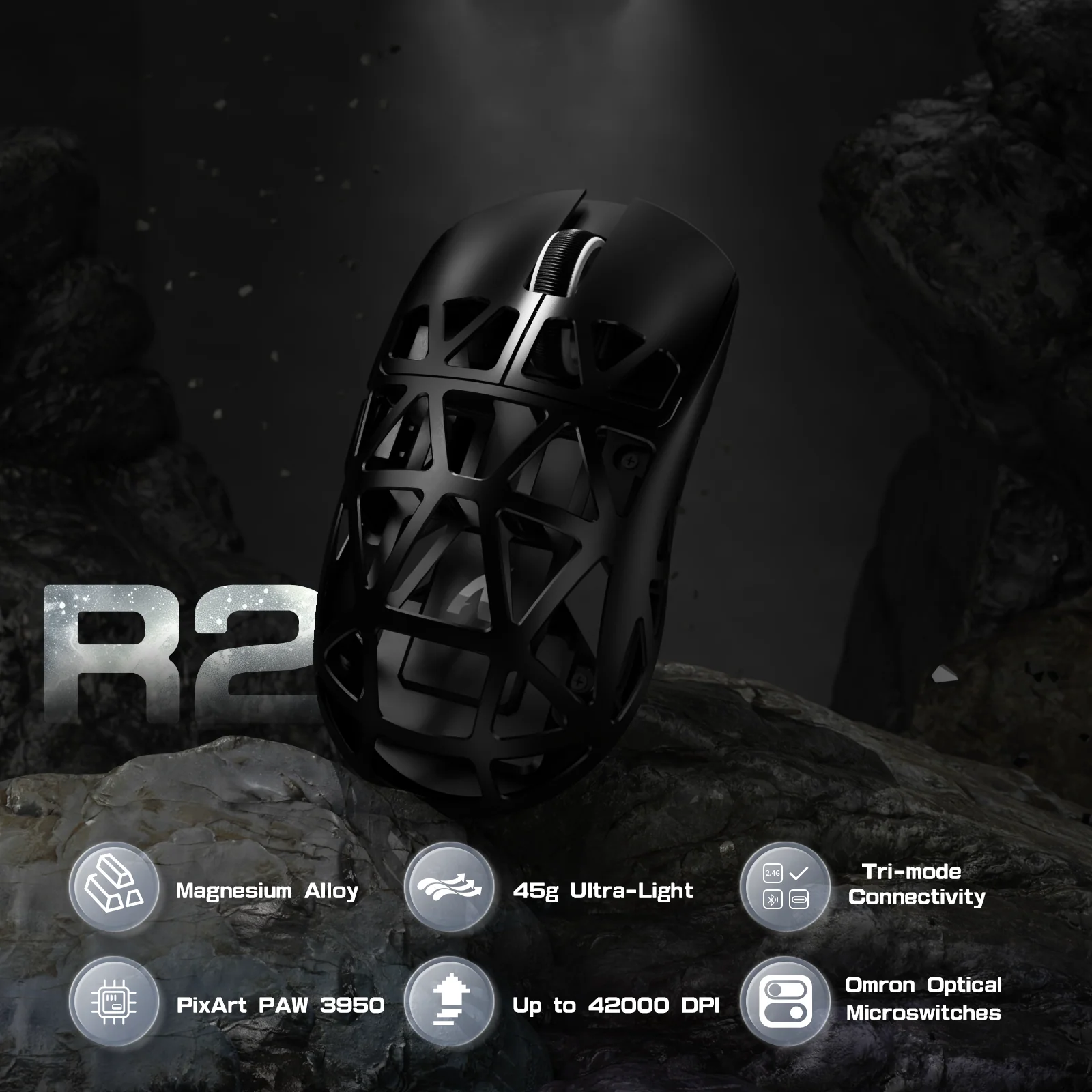 ATTACK SHARK R2 Magnesium Alloy PAW3950 Gaming Mouse 8K (Not Include the Charging Dock) 29 ATTACK SHARK R2 Magnesium Alloy PAW3950 Gaming Mouse 8K (Not Include the Charging Dock)