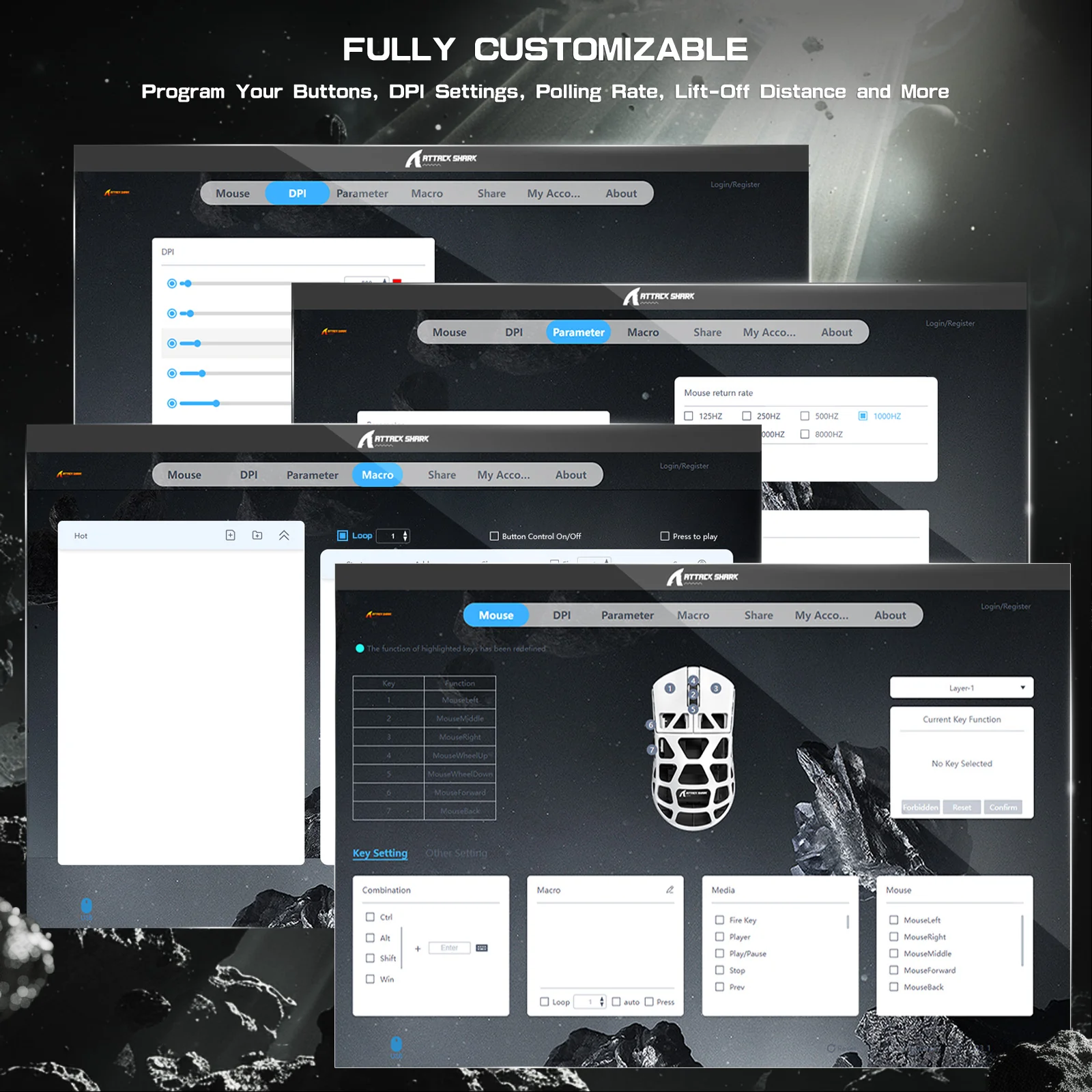 ATTACK SHARK R3PRO Magnesium Alloy Gaming Mouse 8K with Coiled Cable 27 ATTACK SHARK R3PRO Magnesium Alloy Gaming Mouse 8K with Coiled Cable