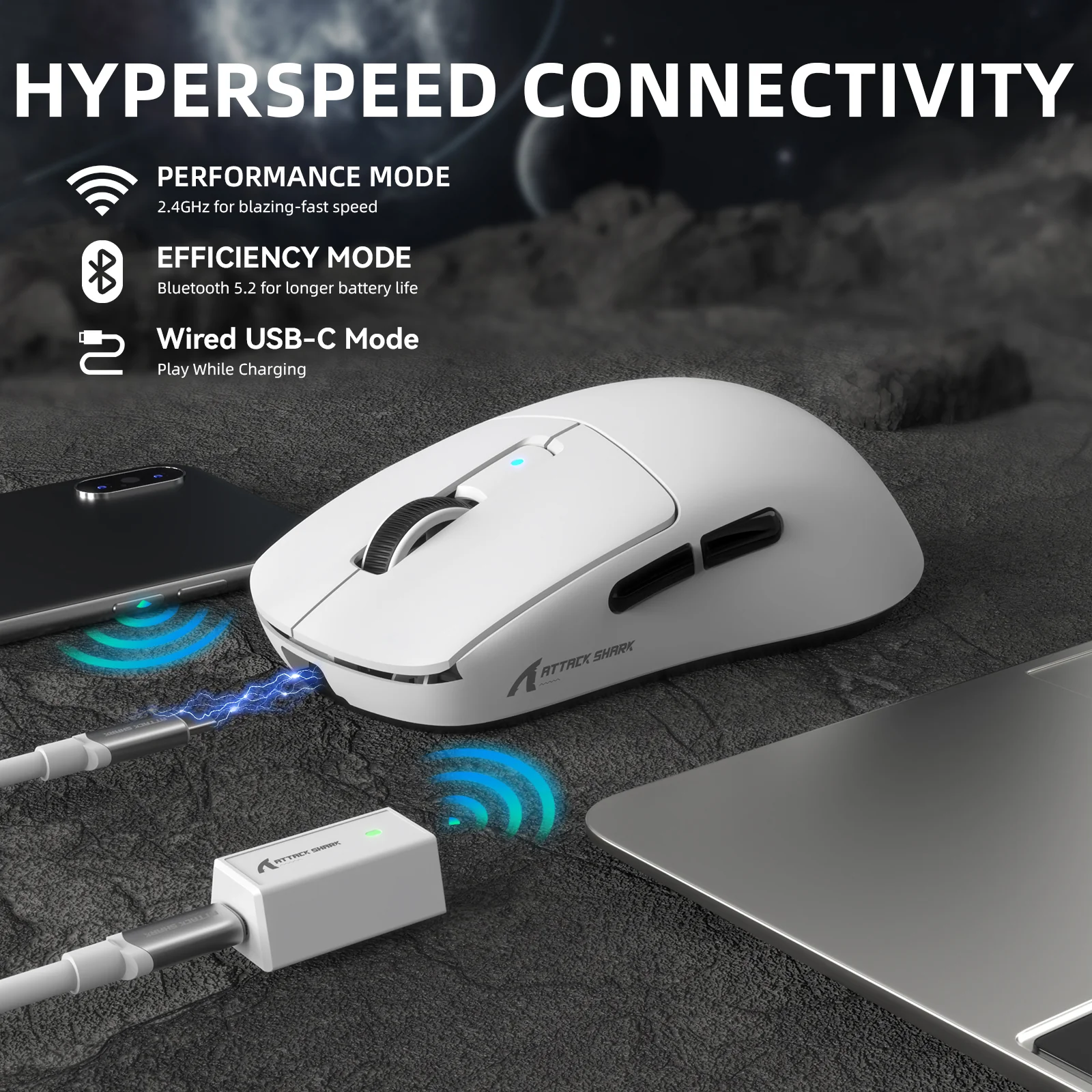 ATTACK SHARK R6PRO LIGHTSPEED Wireless Gaming Mouse 15 ATTACK SHARK R6PRO LIGHTSPEED Wireless Gaming Mouse